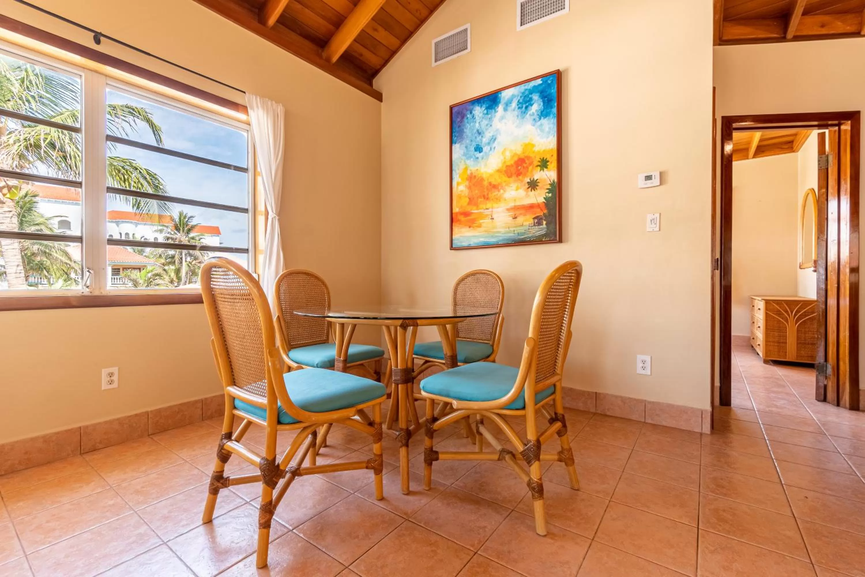 Dining area in Belizean Shores Resort