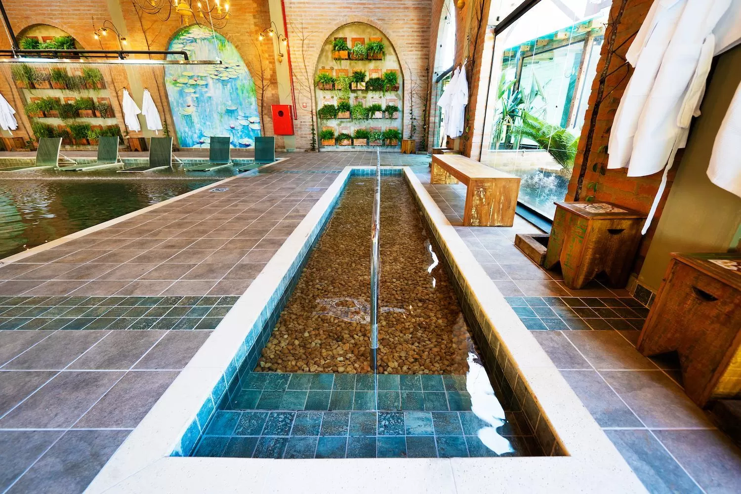 Pool view in Hotel Villa Lobos Spa Romantik