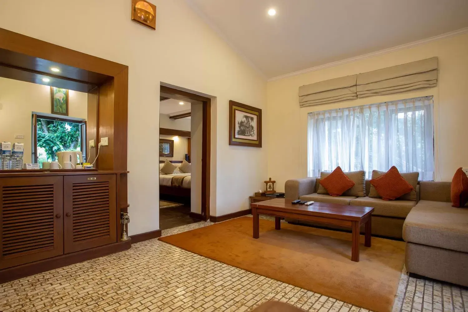 Living room, Seating Area in Fish Tail Lodge