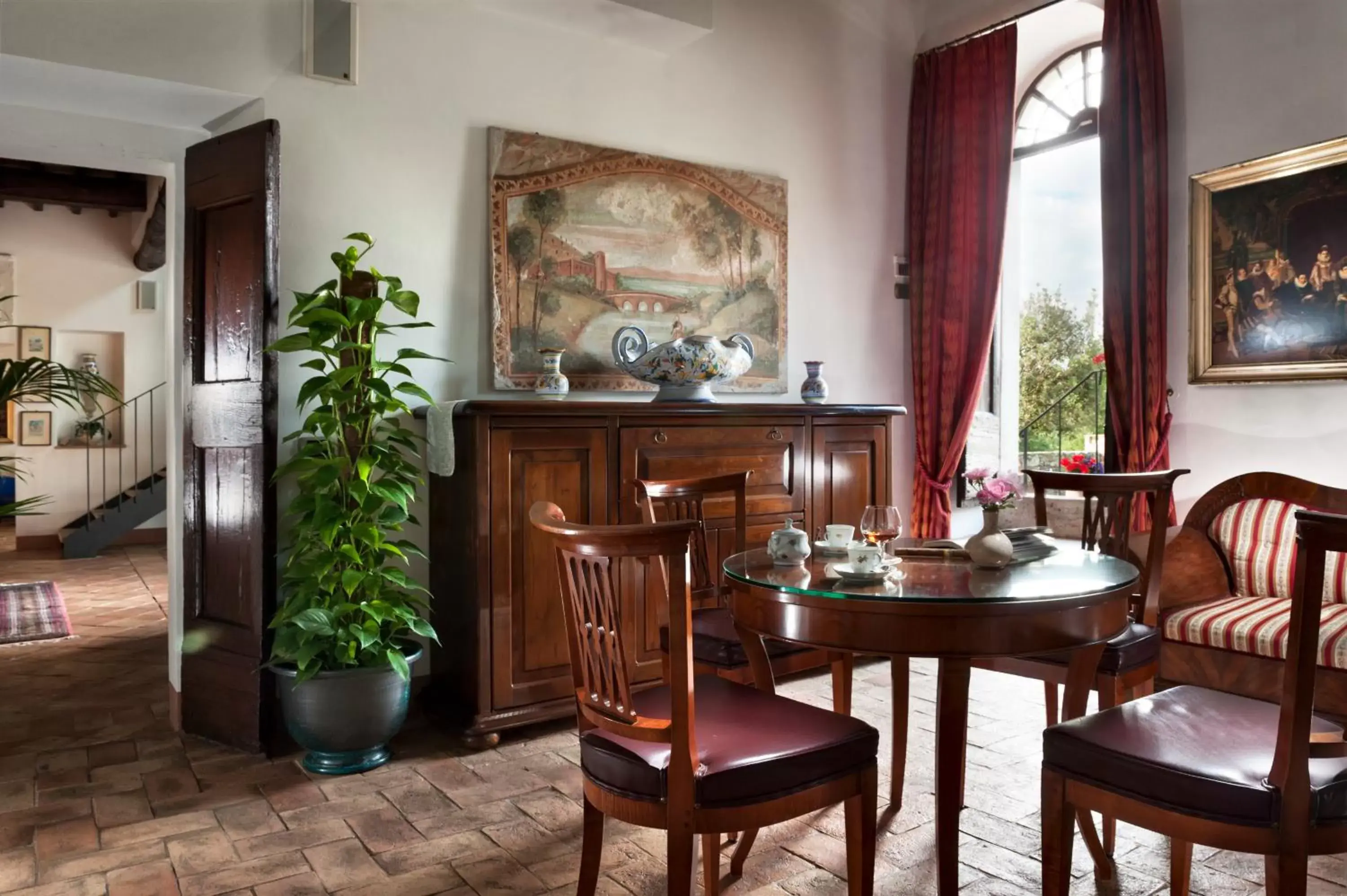 Living room in Relais Osteria Dell'Orcia