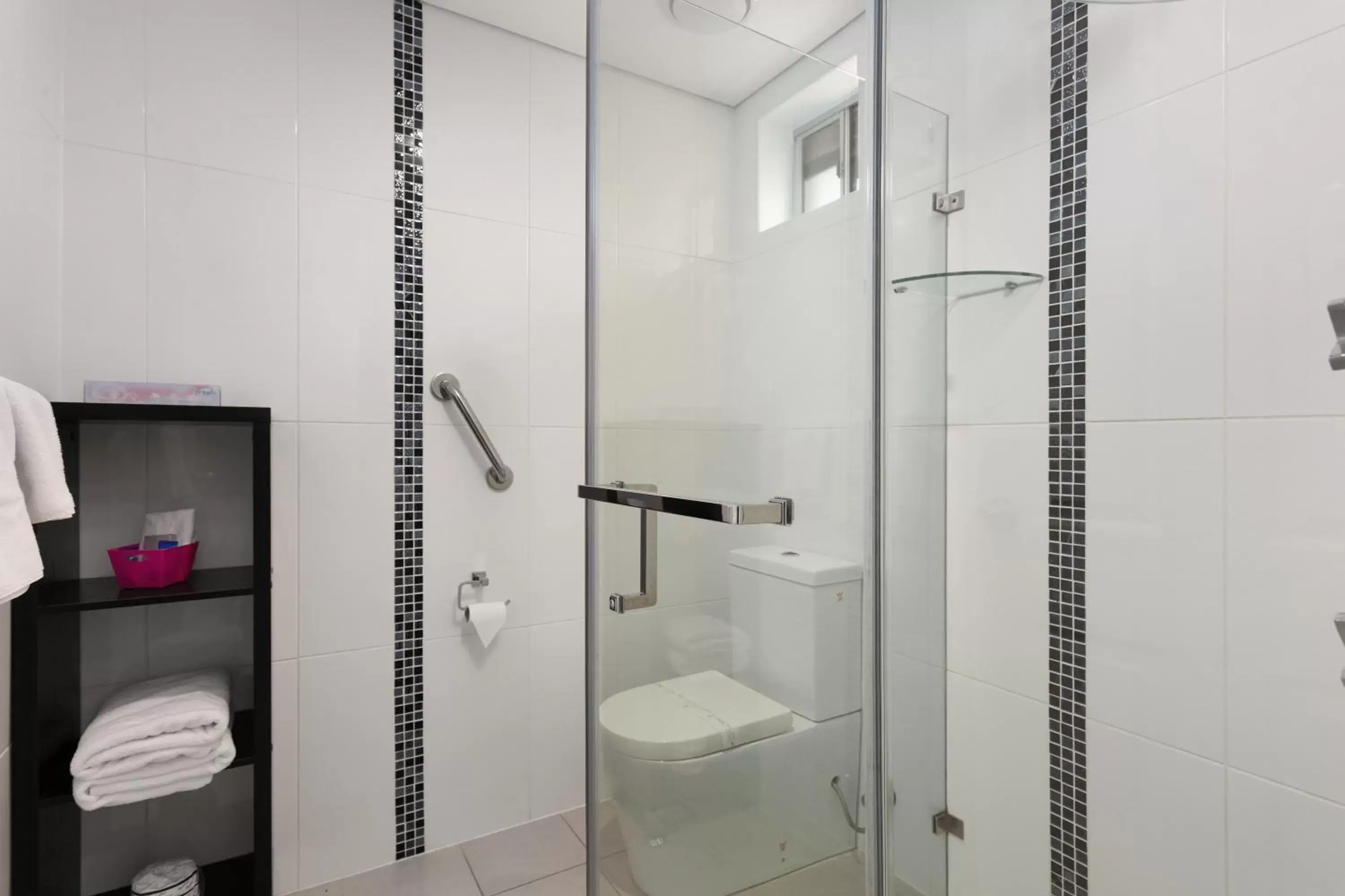 Shower, Bathroom in Alabaster Motor Inn