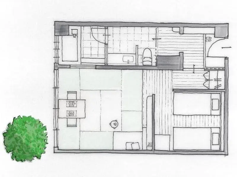 Floor Plan in Ryokan Oomuraya