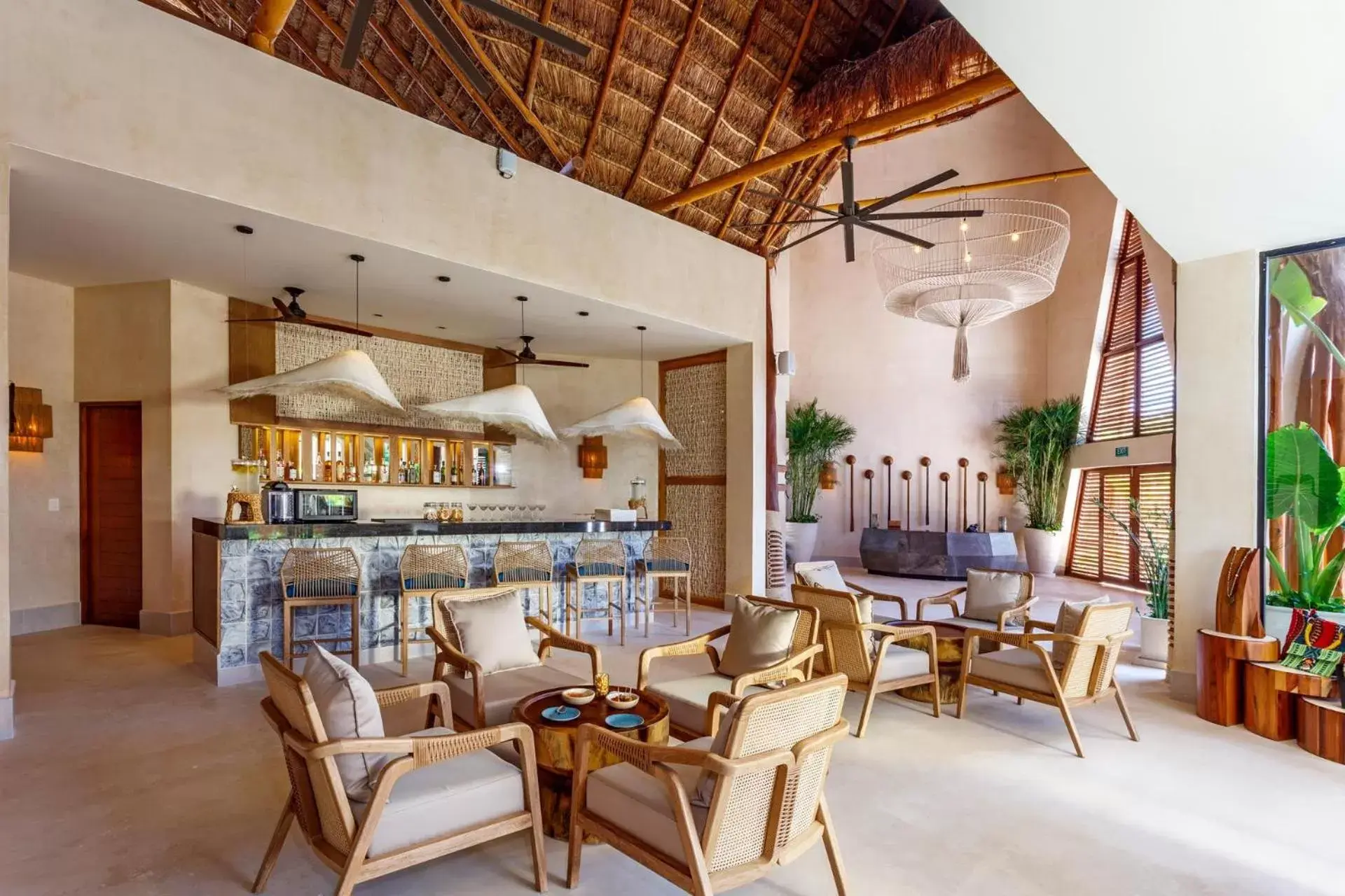 Lobby or reception, Restaurant/Places to Eat in Hotel Shibari - Restaurant & Cenote Club