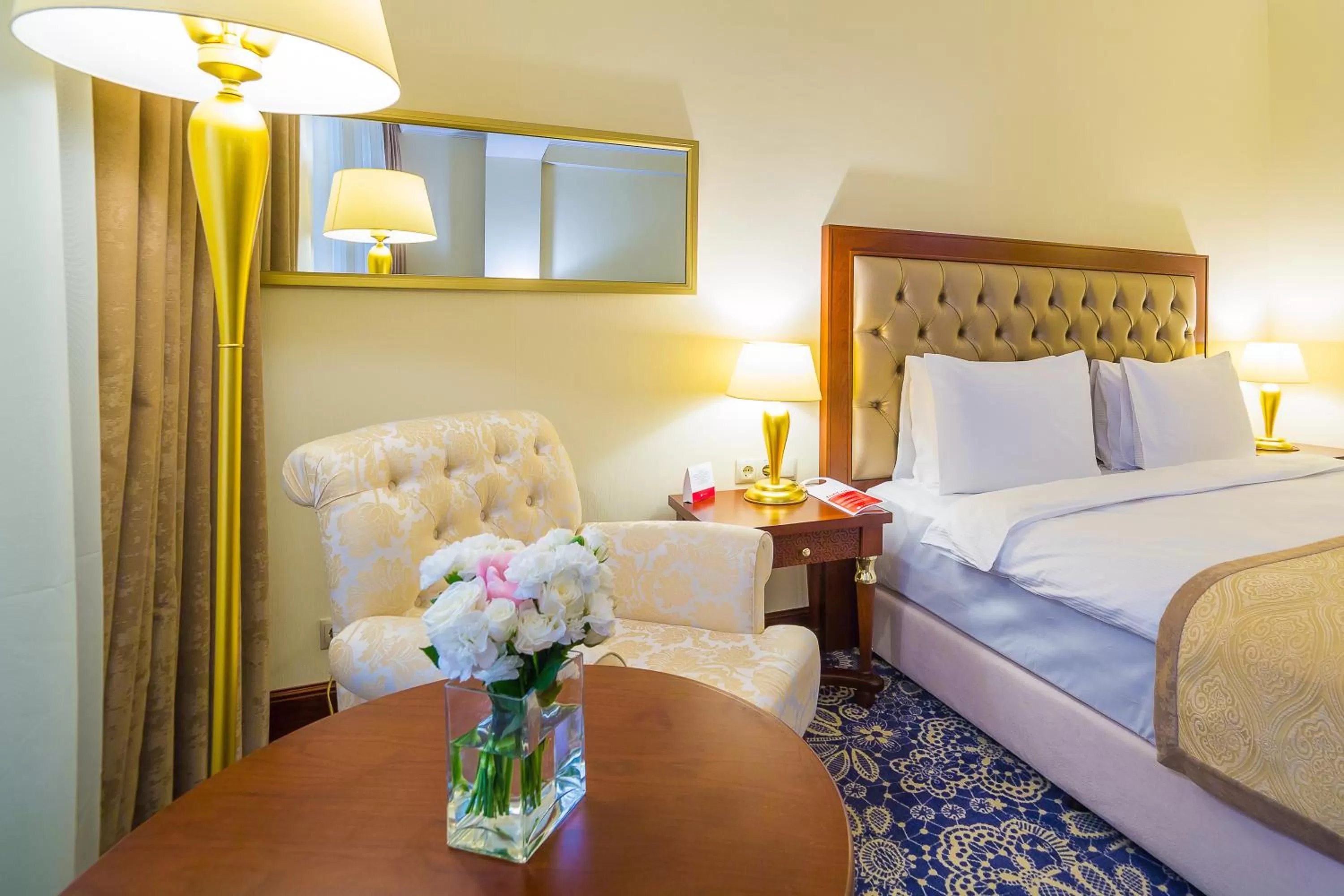 Decorative detail, Bed in Ramada by Wyndham Almaty