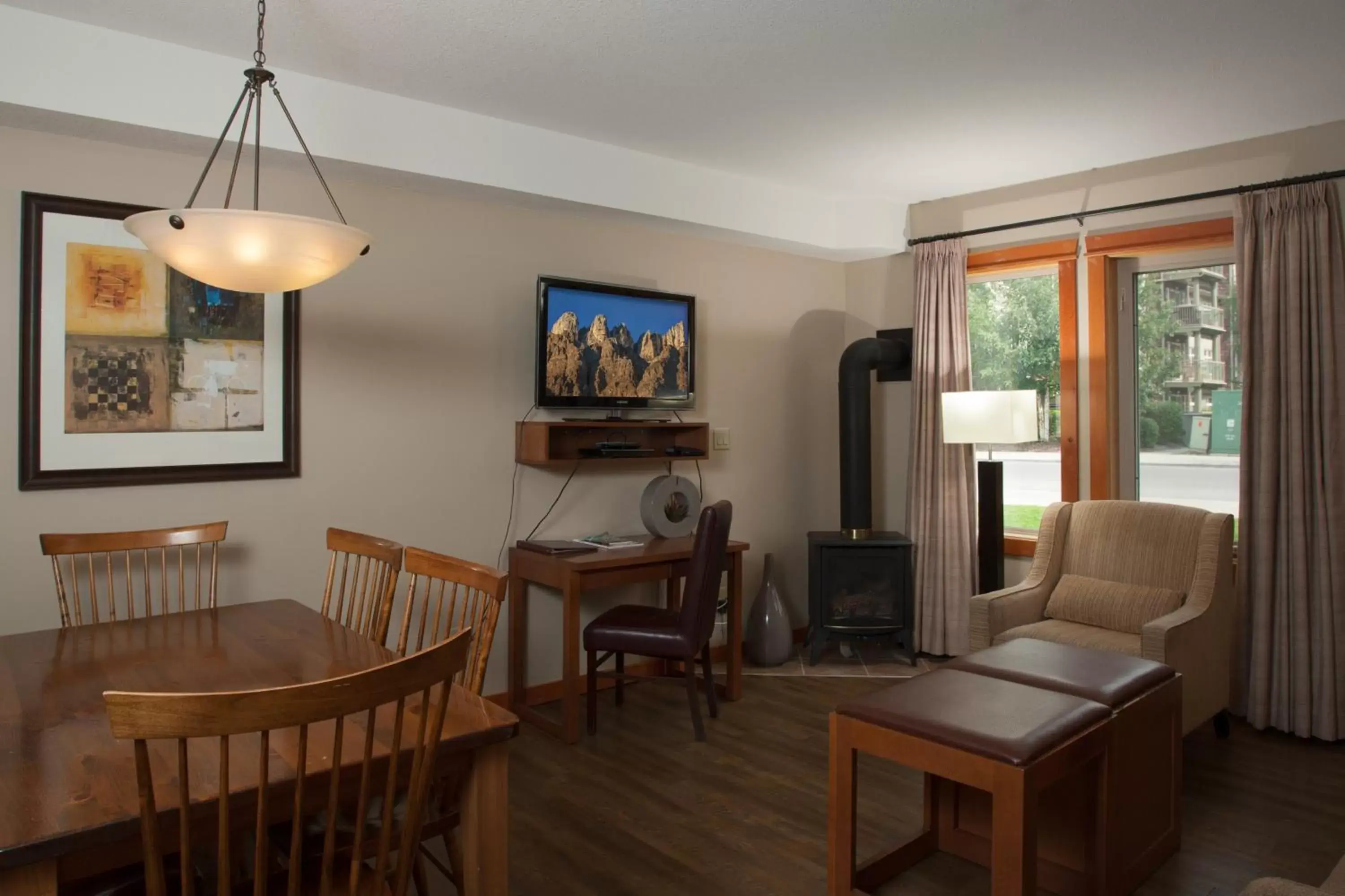 Living room in Lodges at Canmore