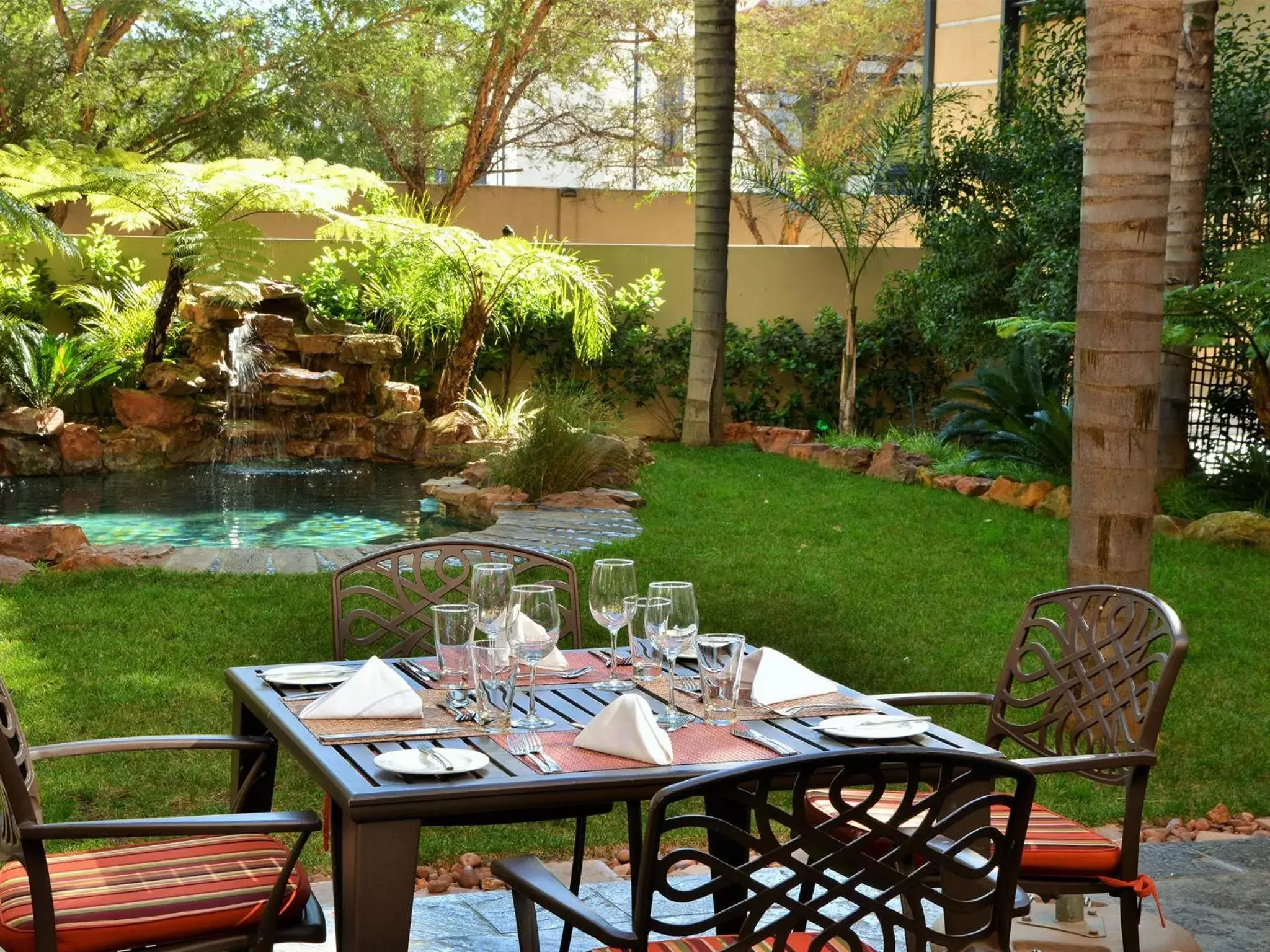 Patio, Restaurant/Places to Eat in Premier Hotel Pretoria