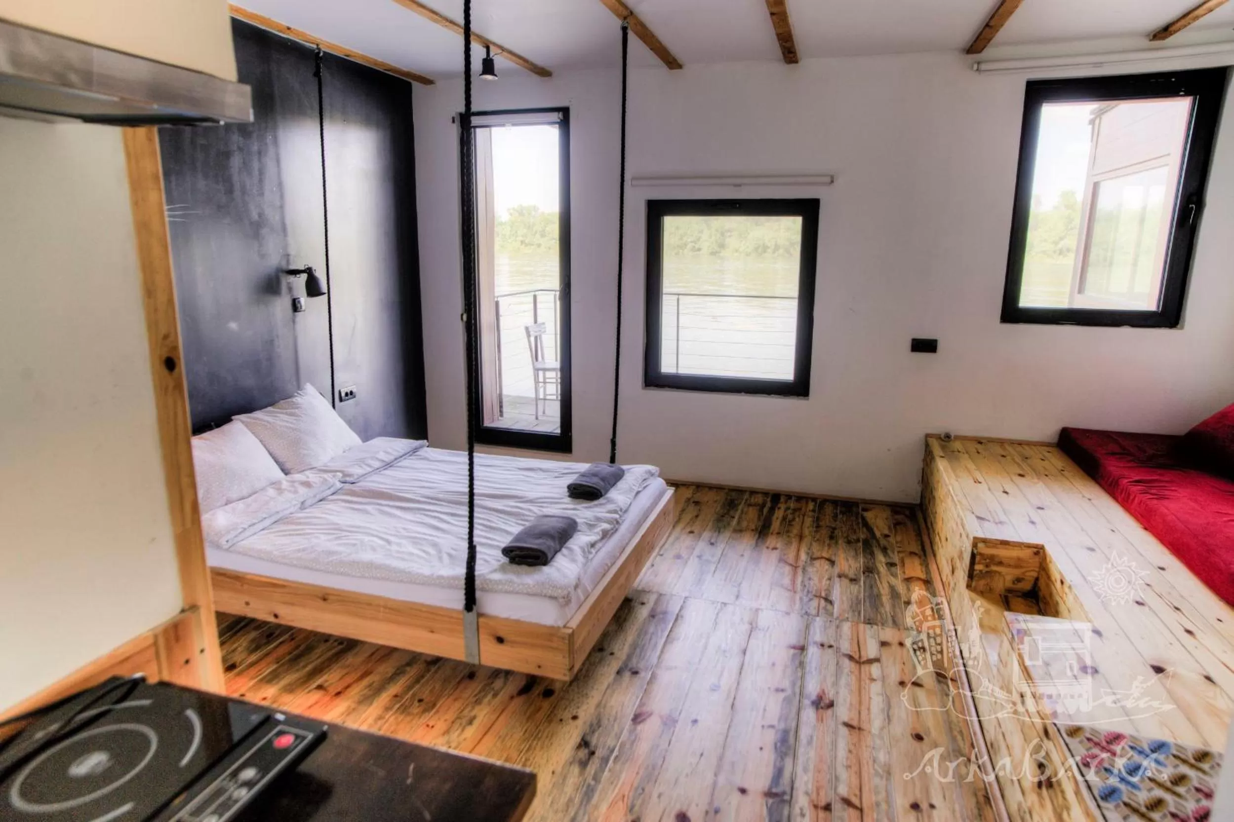 Spring, Bed in ArkaBarka 2- Floating Dream Rooms and Apartments