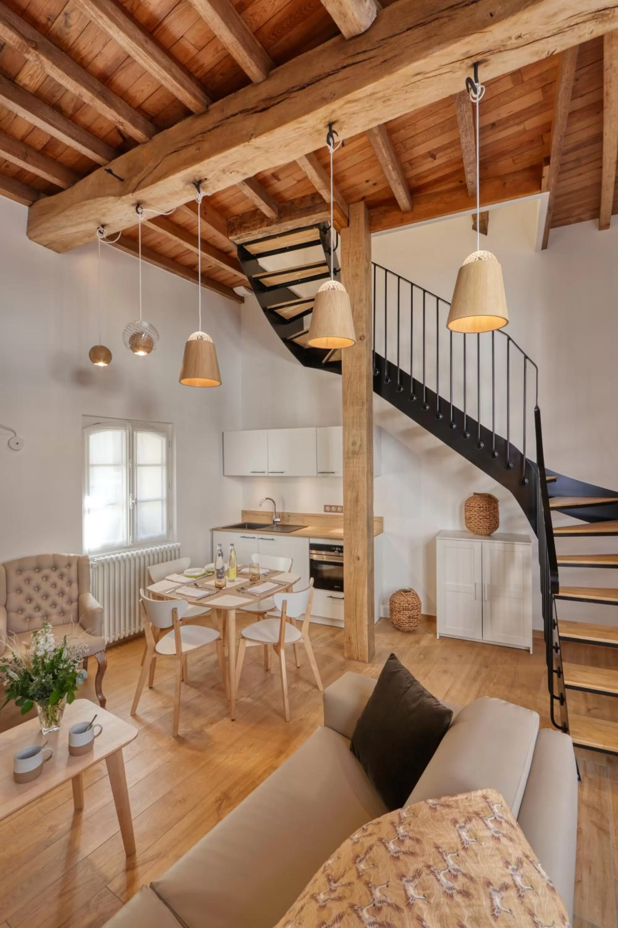 Kitchen or kitchenette in Hôtel Loysel le Gaucher