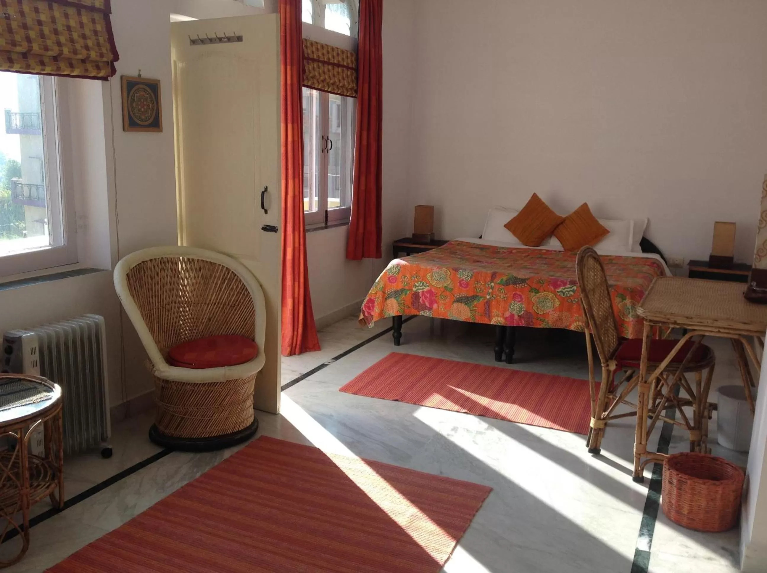 Photo of the whole room, Bed in Seventh Heaven Inn Rishikesh
