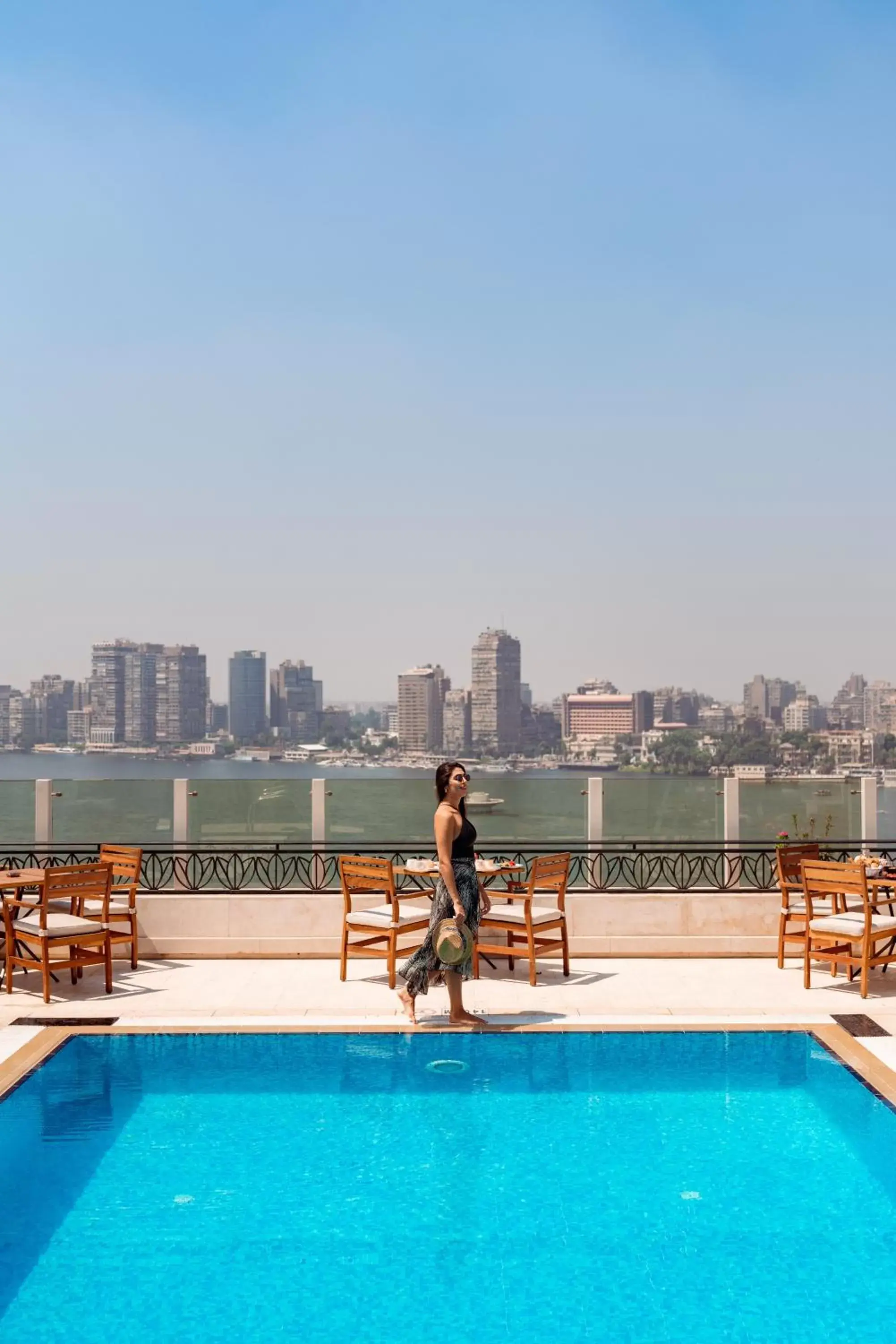 Swimming Pool in Kempinski Nile Hotel, Cairo