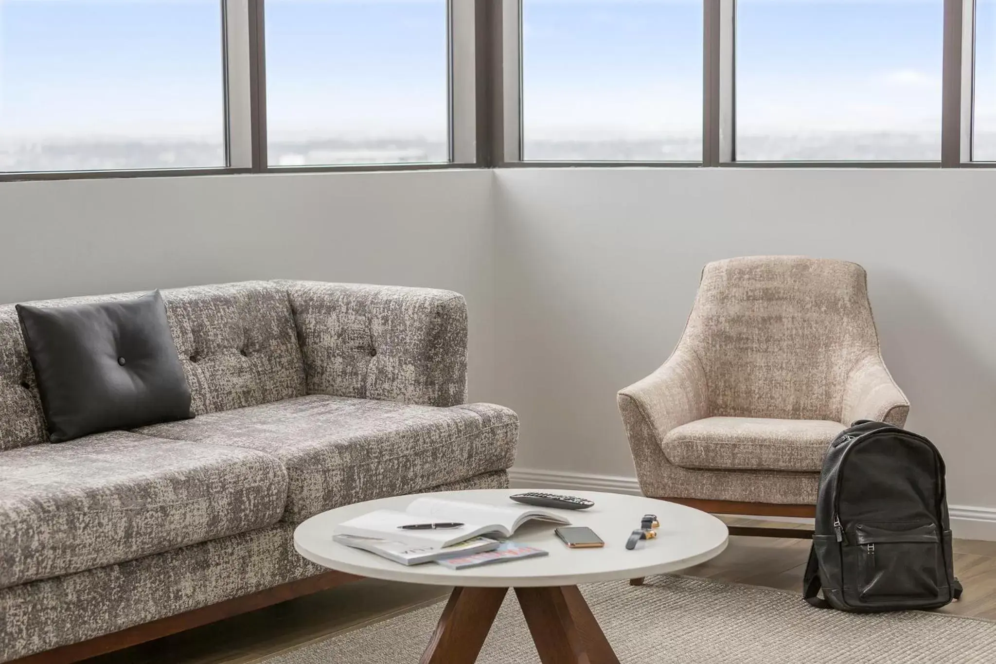 Living room, Seating Area in Meriton Suites Church Street, Parramatta