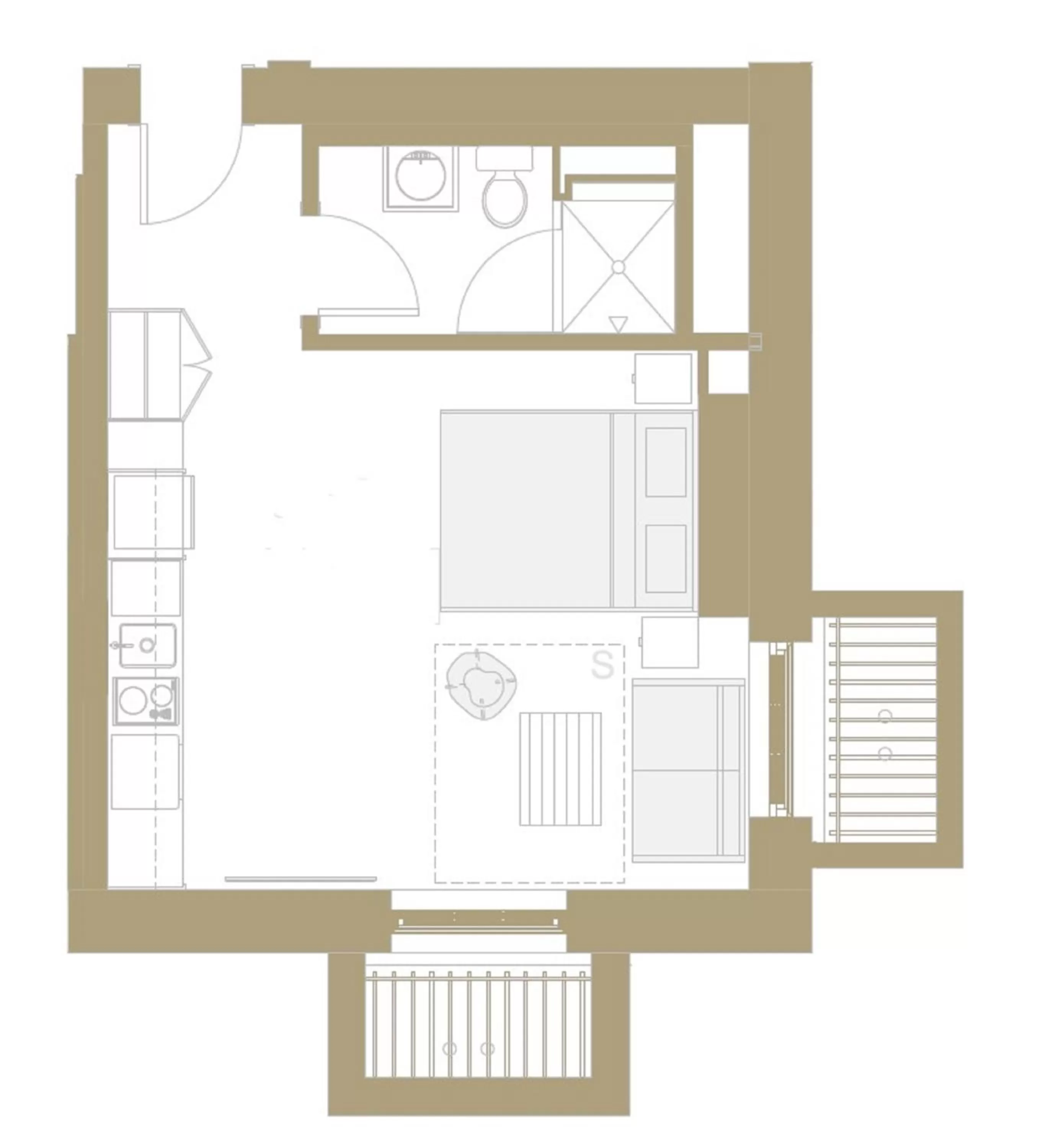 Floor plan in Placemakr Dupont Circle