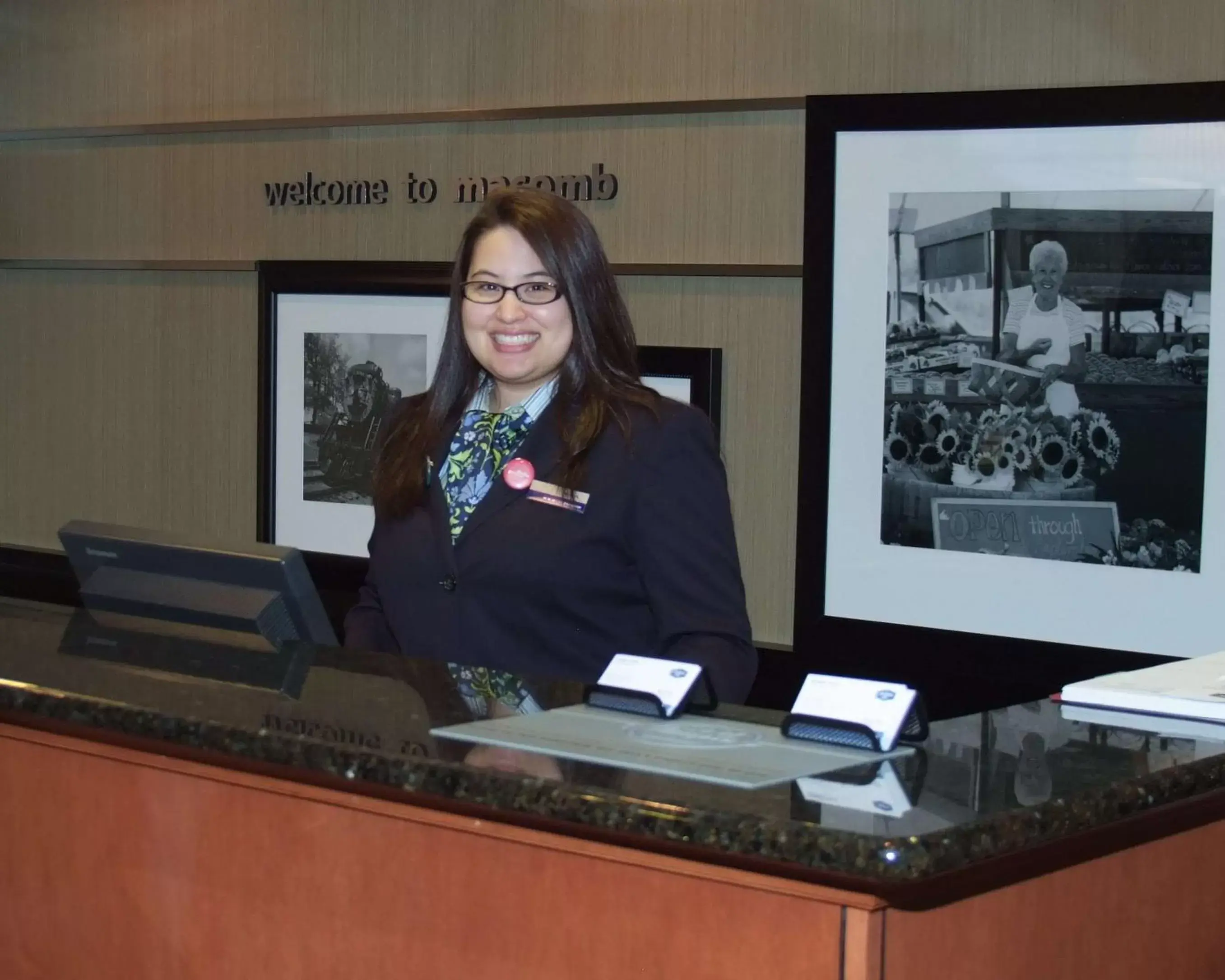 Lobby or reception in Hampton Inn Macomb Lobby or reception in Hampton Inn Macomb