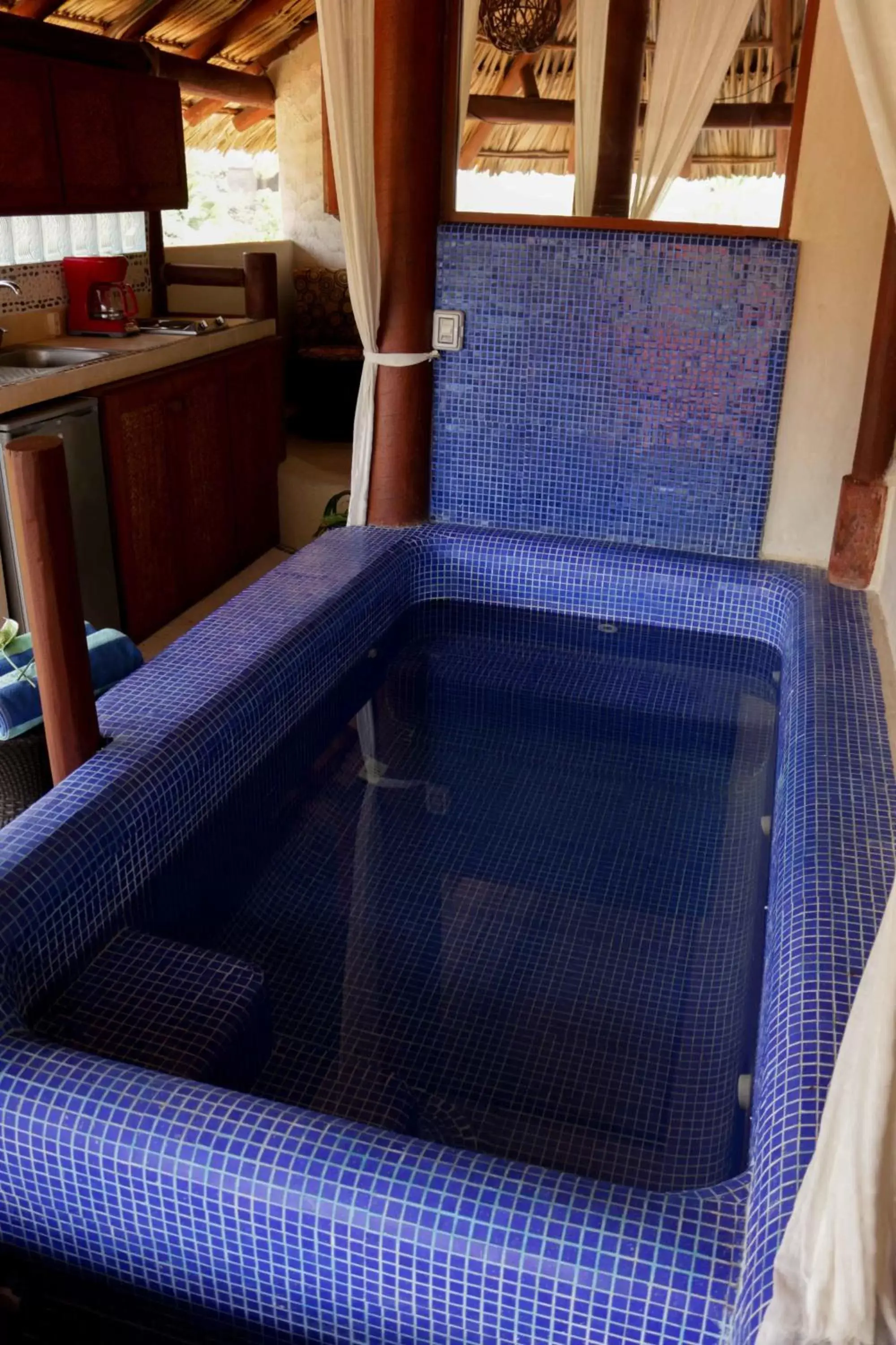 Balcony/Terrace, Swimming Pool in Hotel Villas Las Azucenas