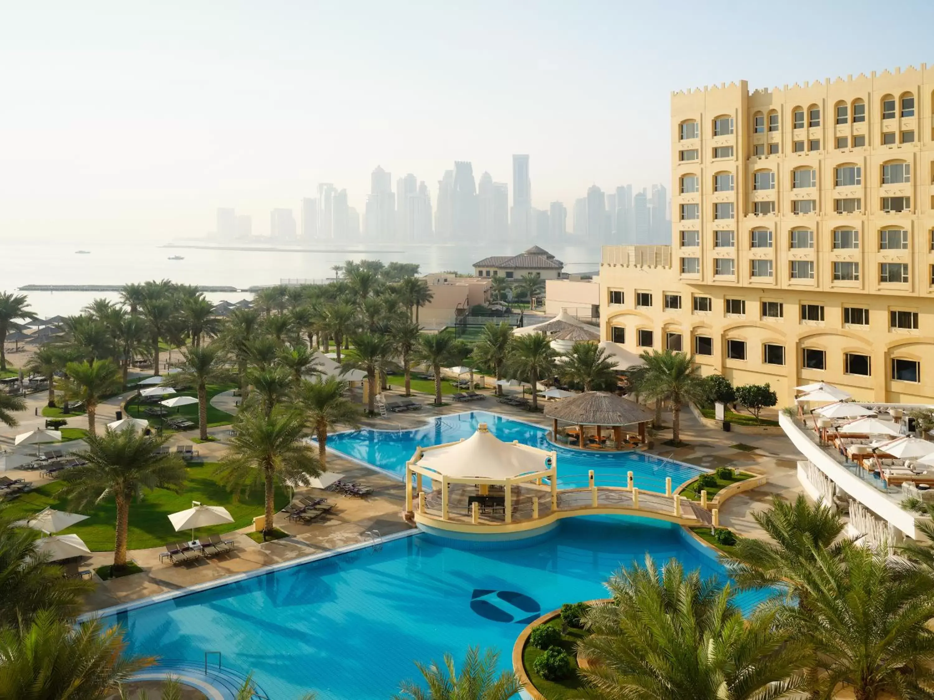 View (from property/room), Pool View in InterContinental Doha Beach & Spa, an IHG Hotel