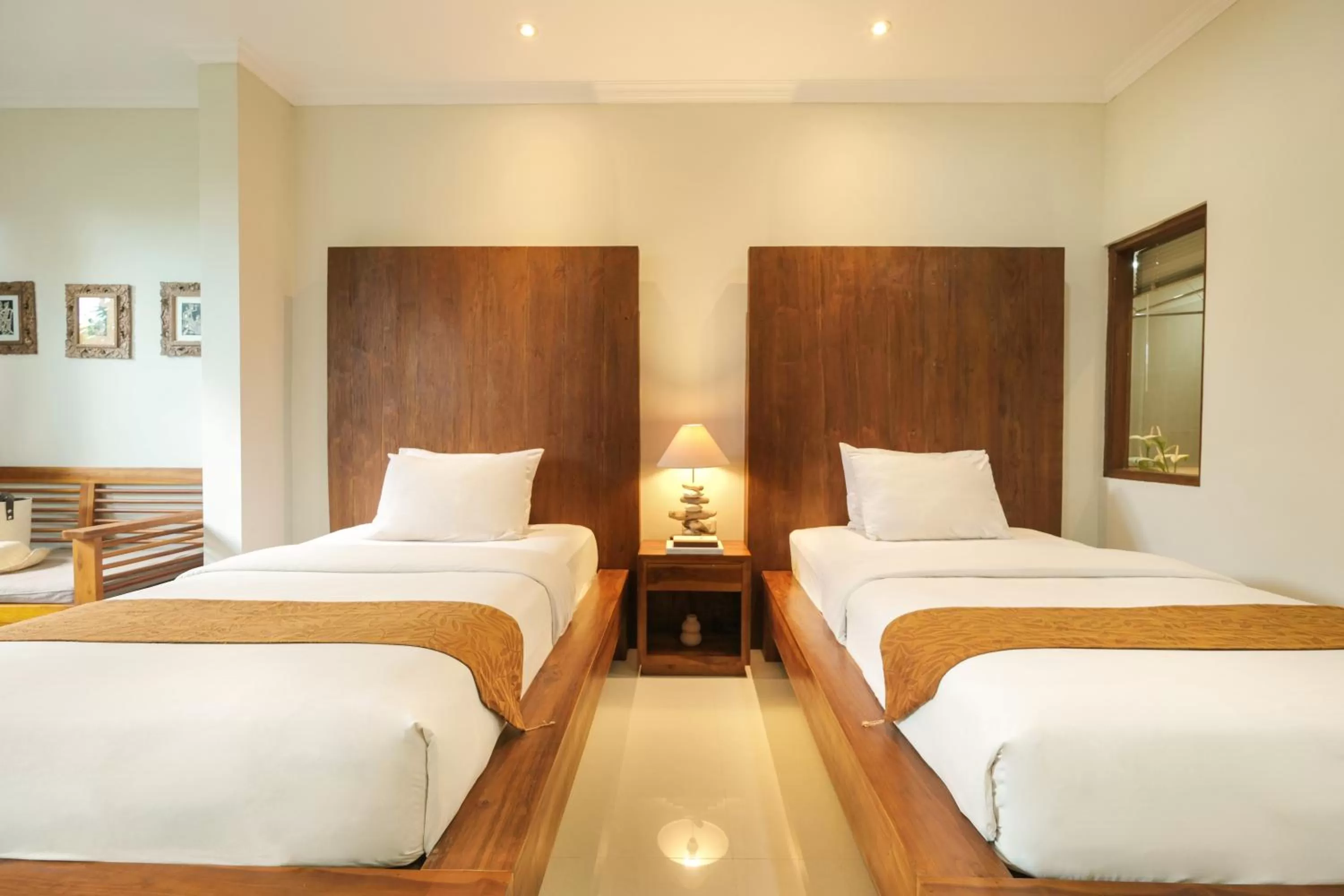 Bed in Artini Bisma Ubud Hotel