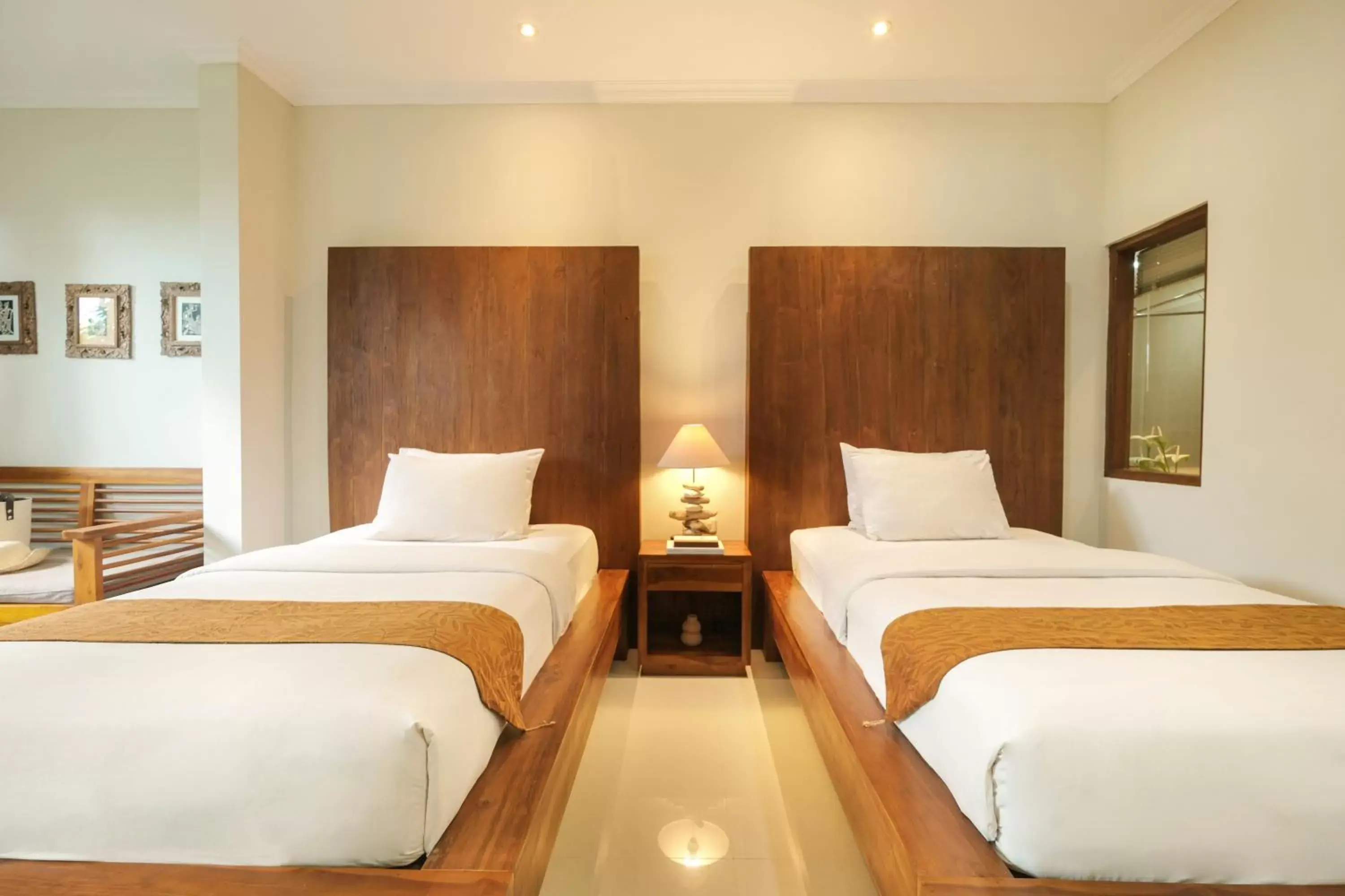 Bed in Artini Bisma Ubud Hotel
