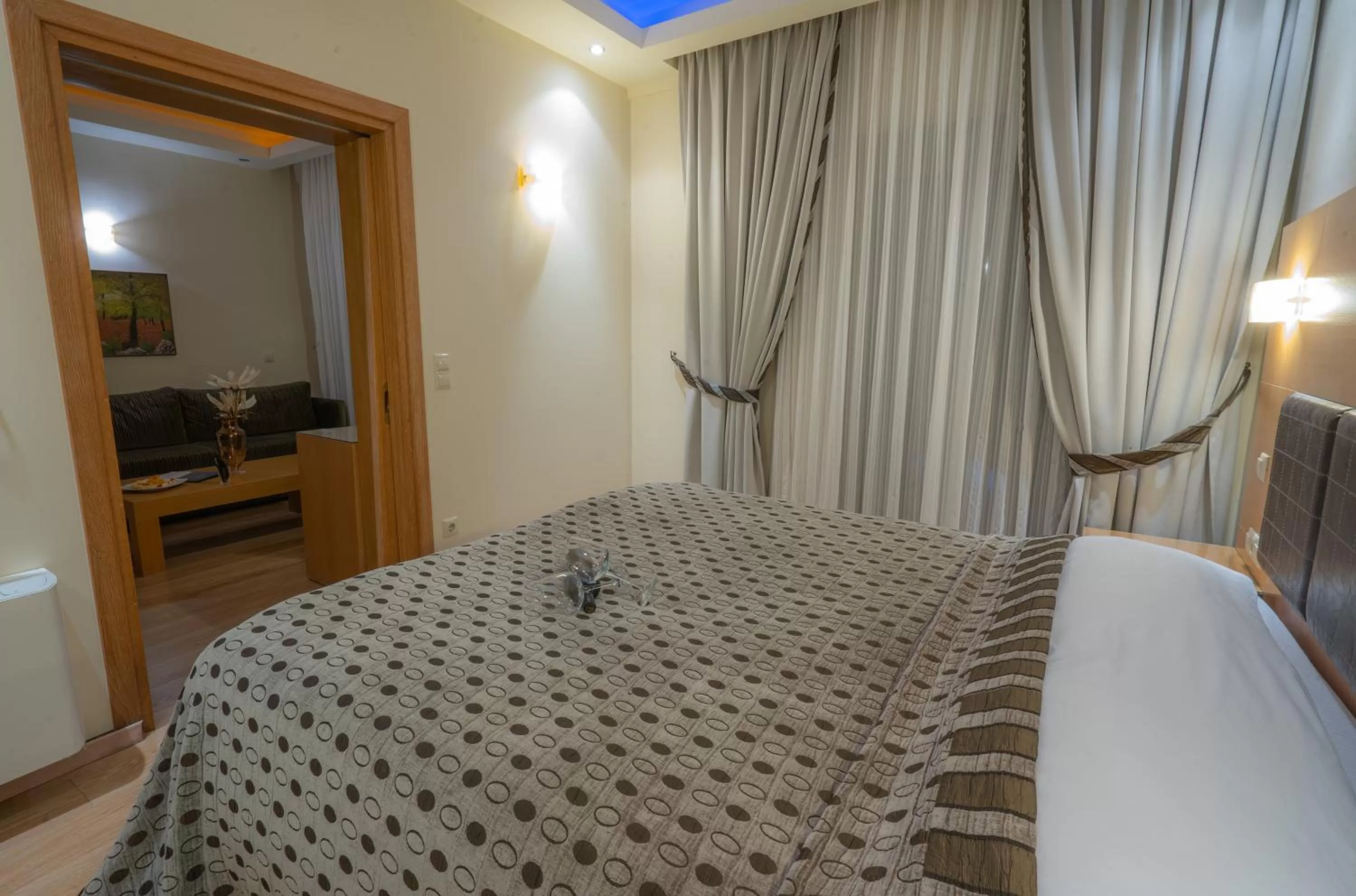 Bed in Pantelidis Hotel & Spa