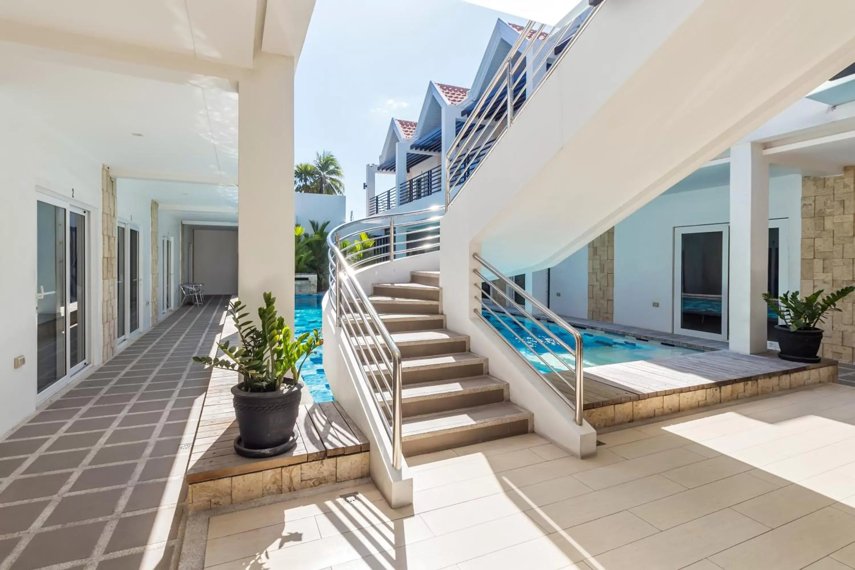 Patio, Property Building in Winds Boutique Hotel