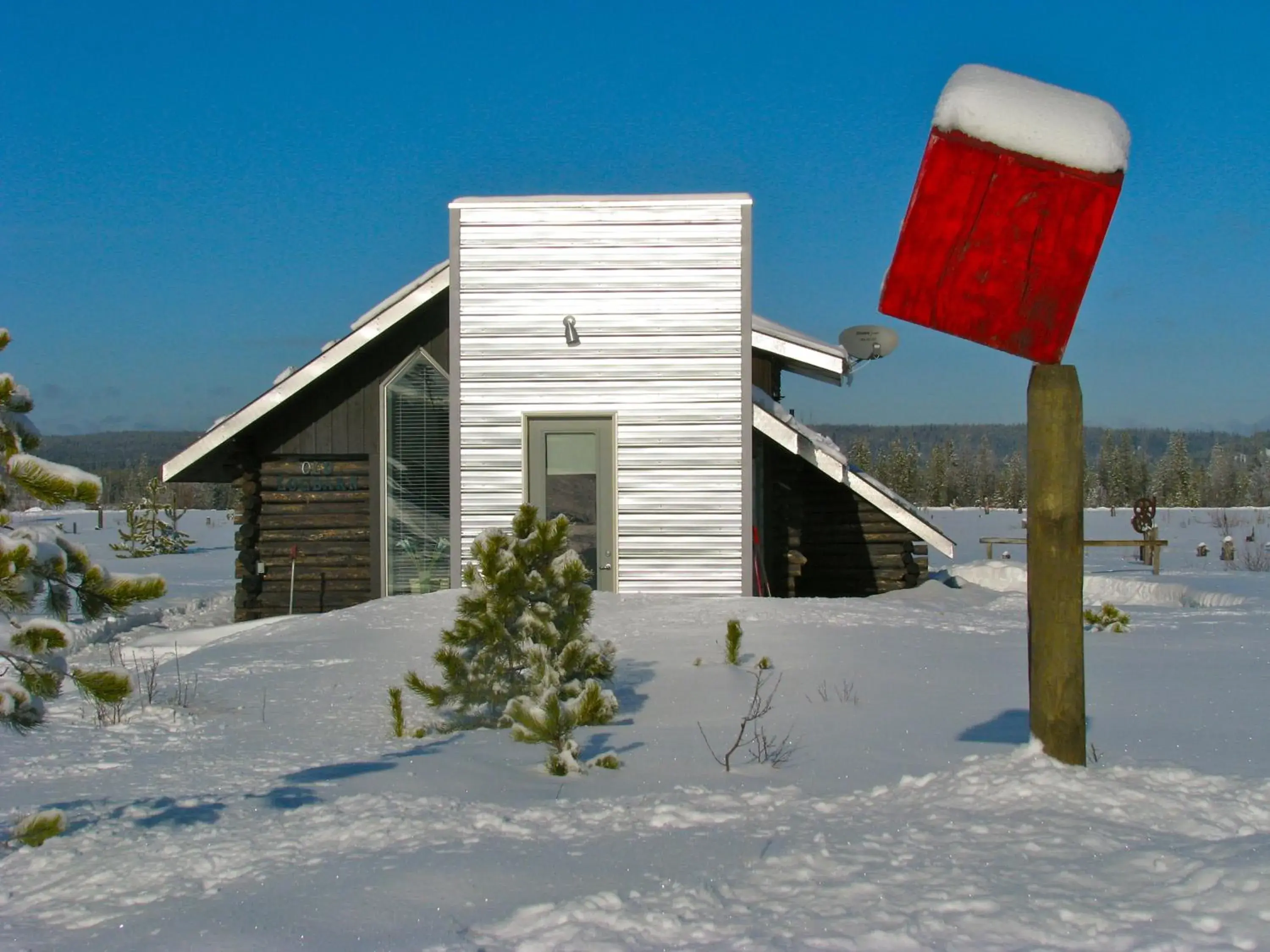 Property building, Winter in Woodhouse Cottages And Ranch