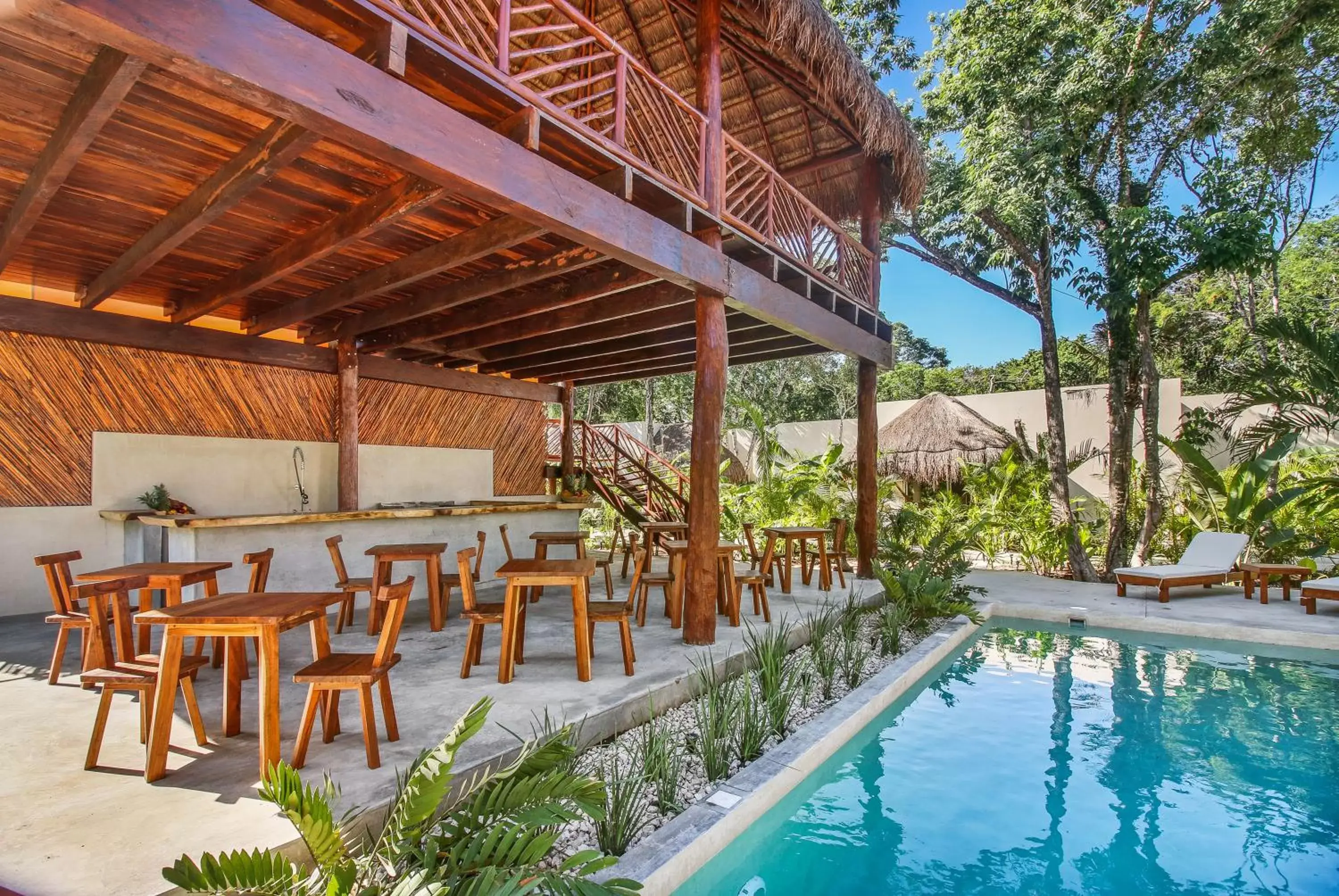 Patio, Swimming Pool in Zenses Wellness and Yoga Resort - Adults Only