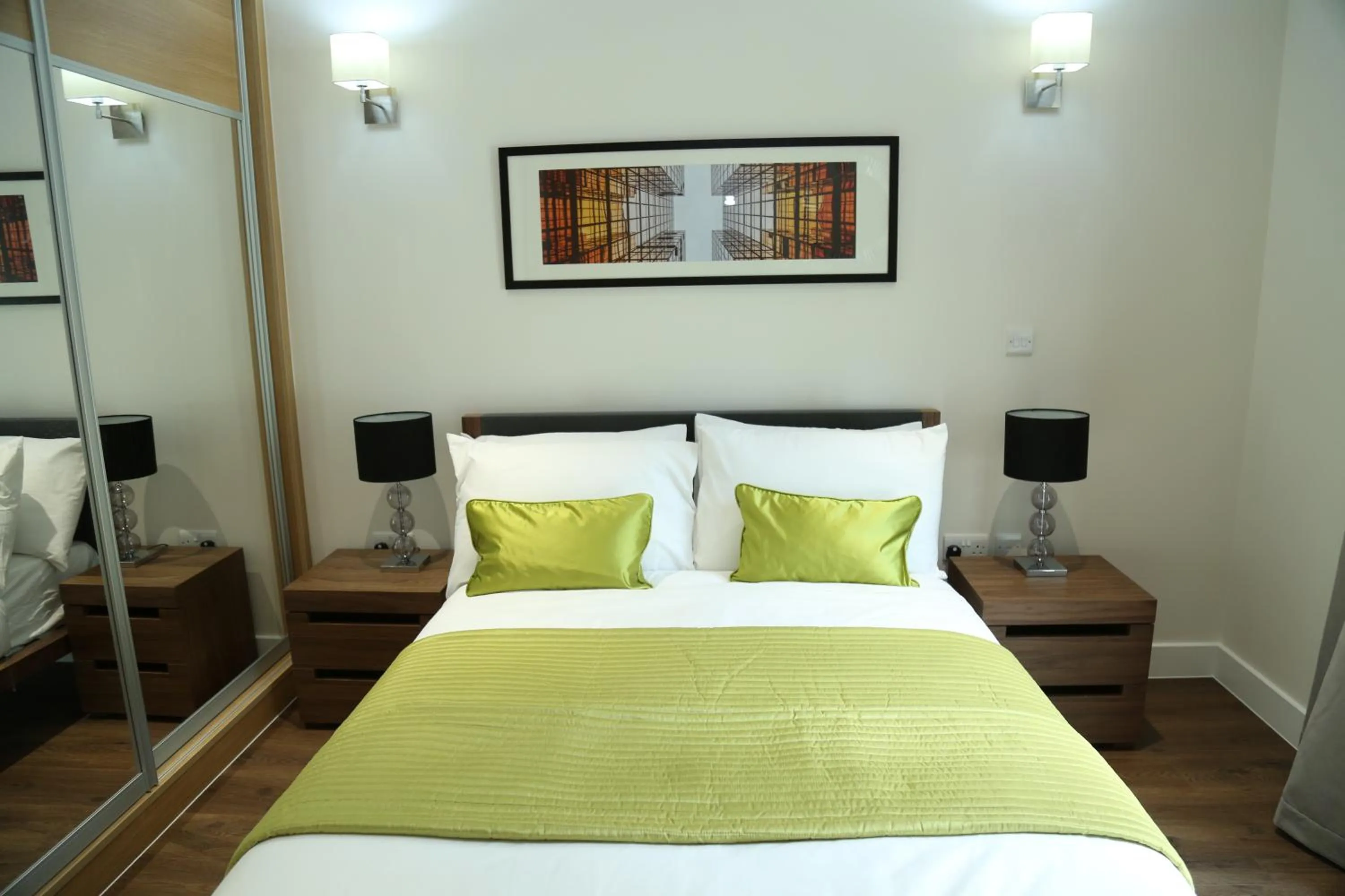 Bed in Twyne House Apartments