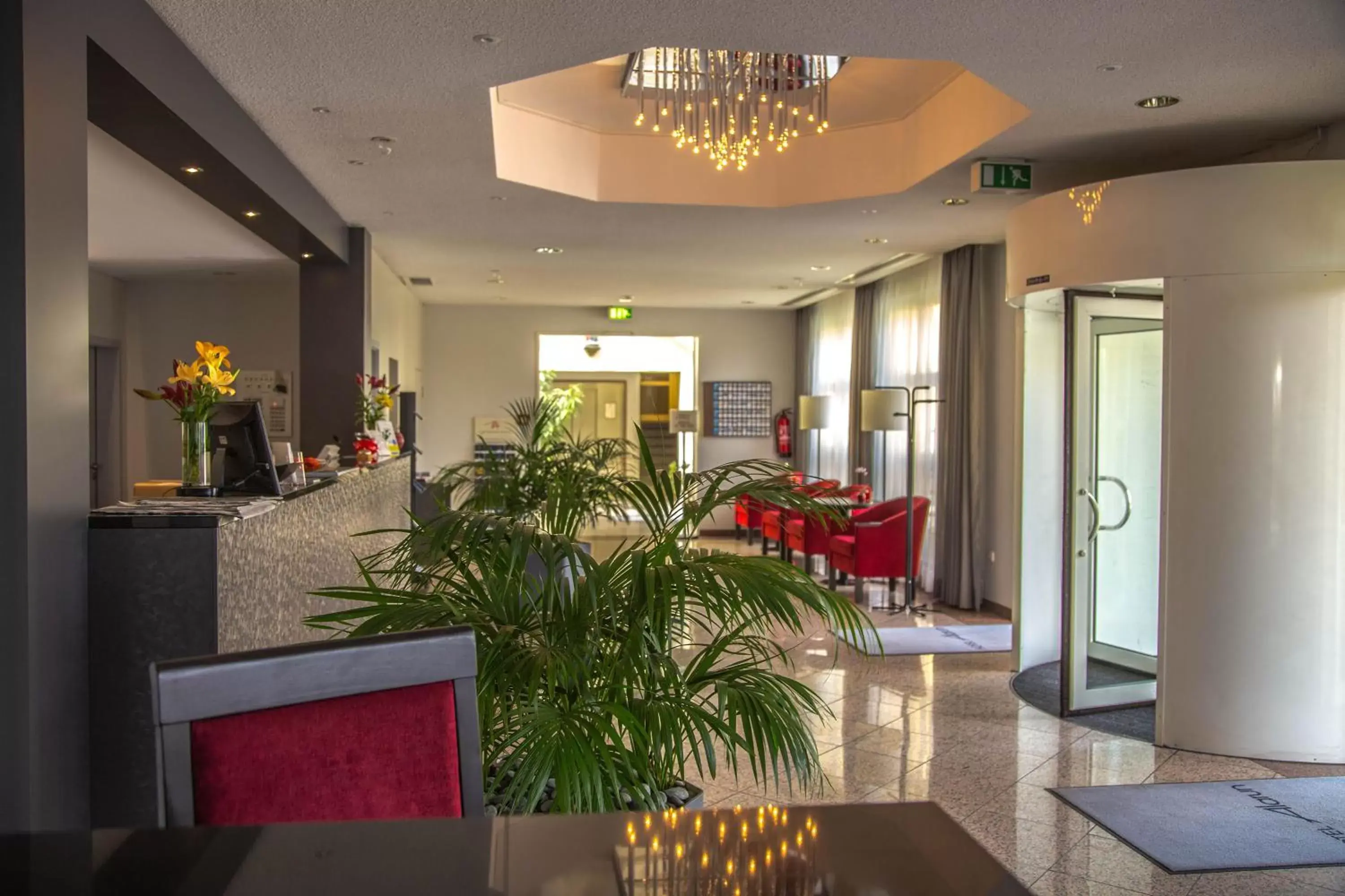 Lobby or reception in Hotel Alarun Lobby or reception in Hotel Alarun