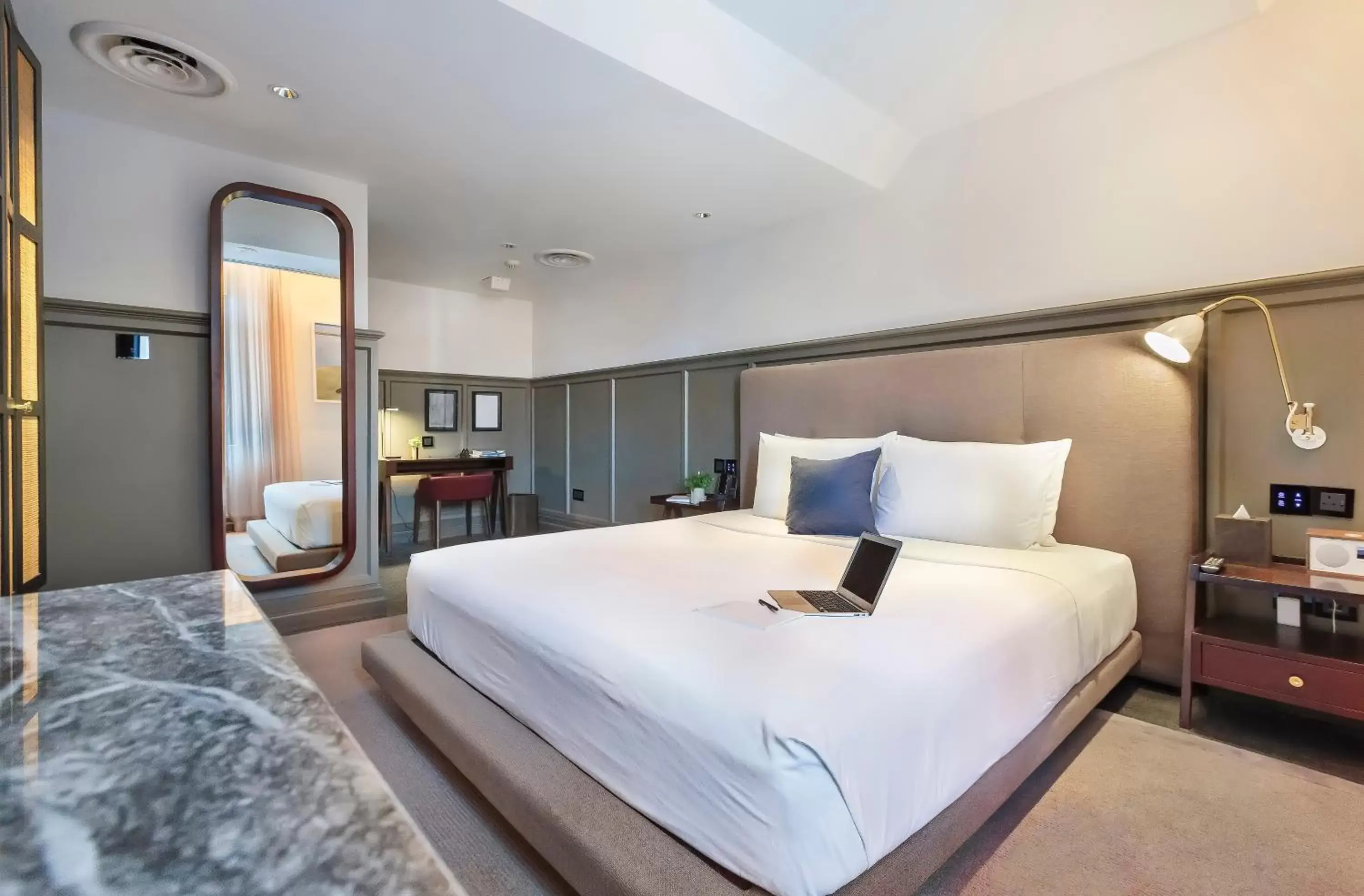 Bed in Ann Siang House, The Unlimited Collection managed by The Ascott Limited Bed in Ann Siang House, The Unlimited Collection managed by The Ascott Limited