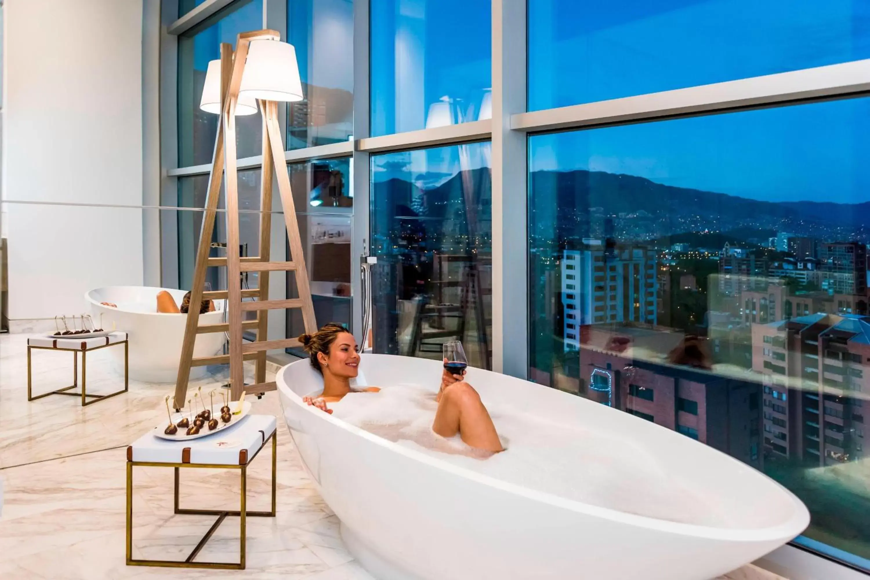 Bathroom in Medellin Marriott Hotel