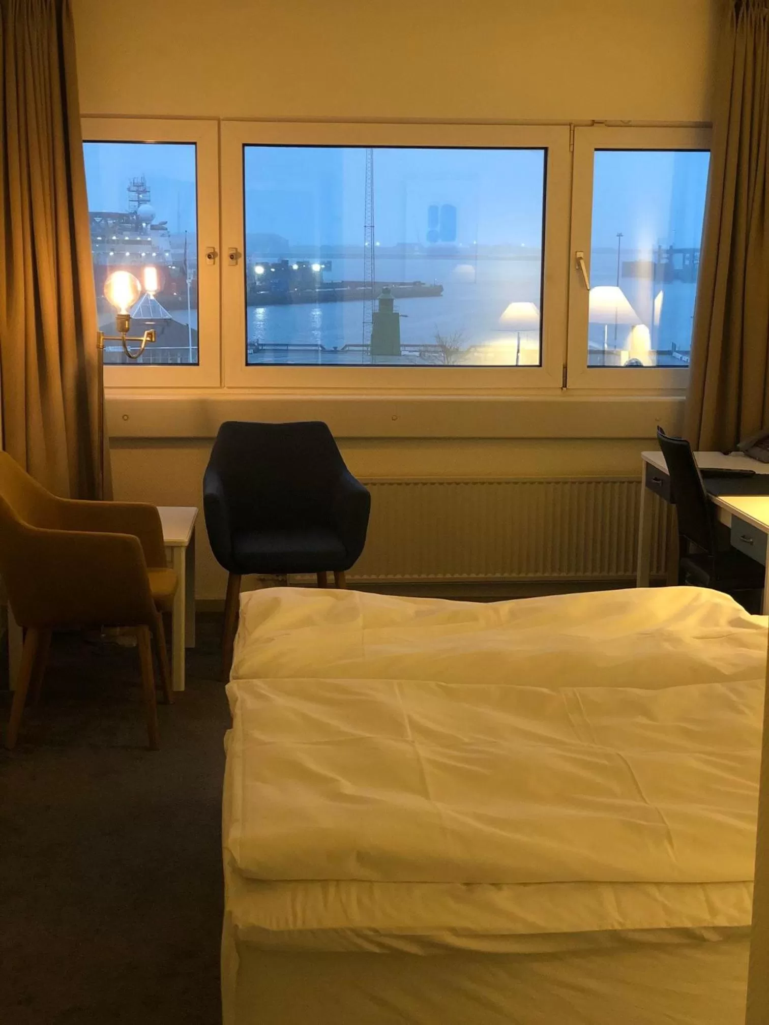 Standard Twin Room with Sea View in Harbour Living by Jutlandia - Hostel Style