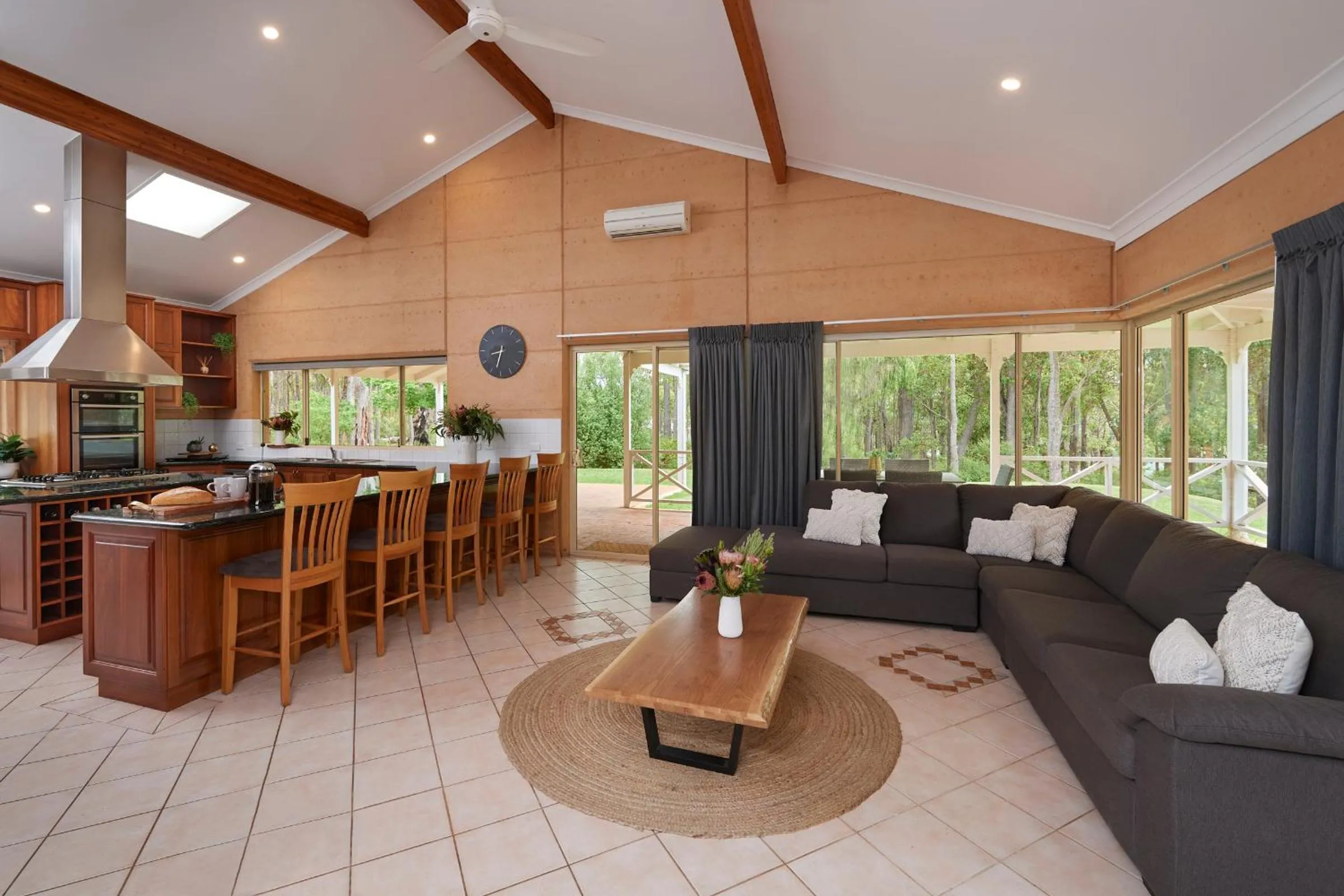 Living room in Eight Willows Retreat