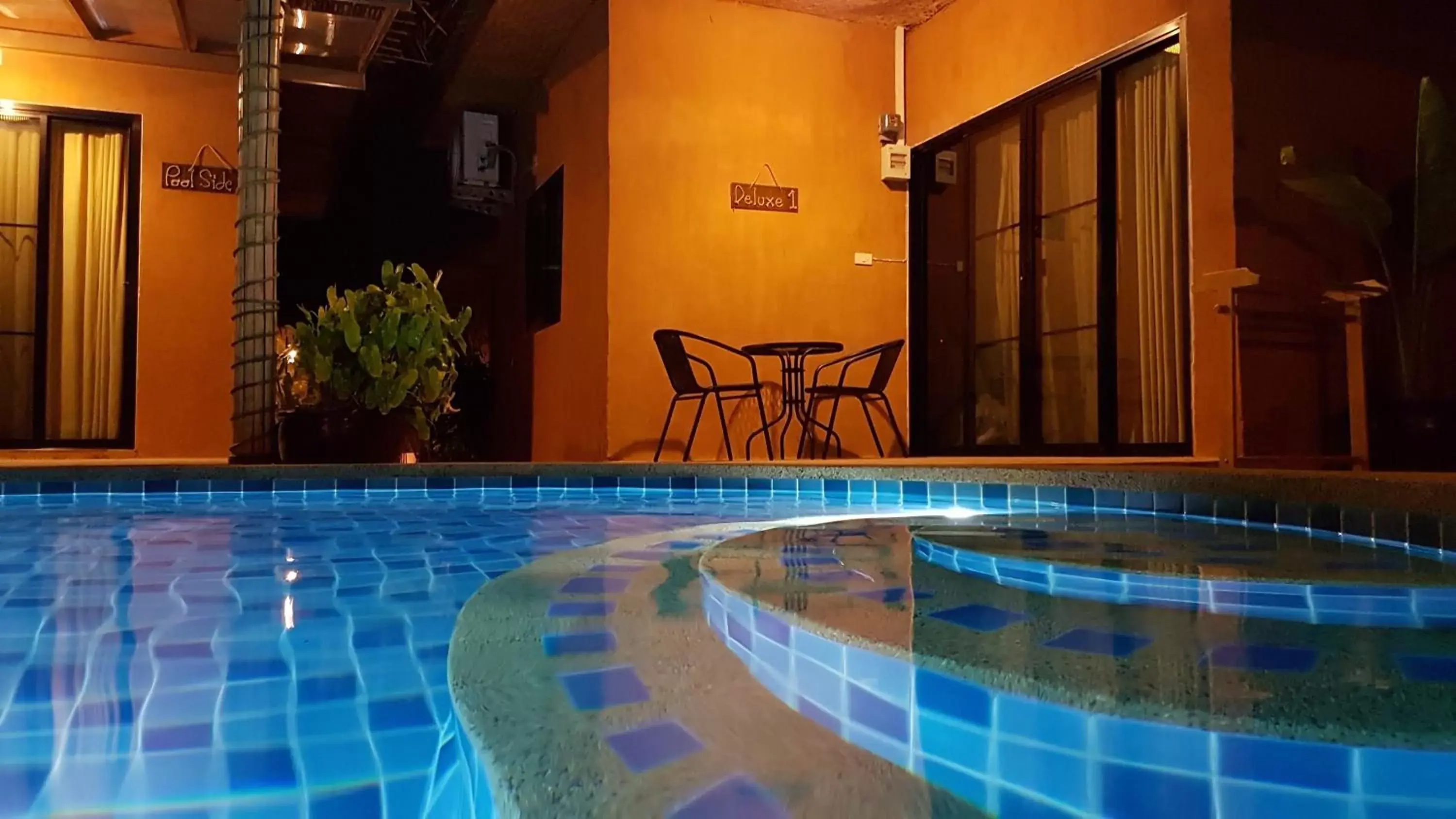 Balcony/Terrace, Swimming Pool in Panisara Pool Villa Resort Huahin