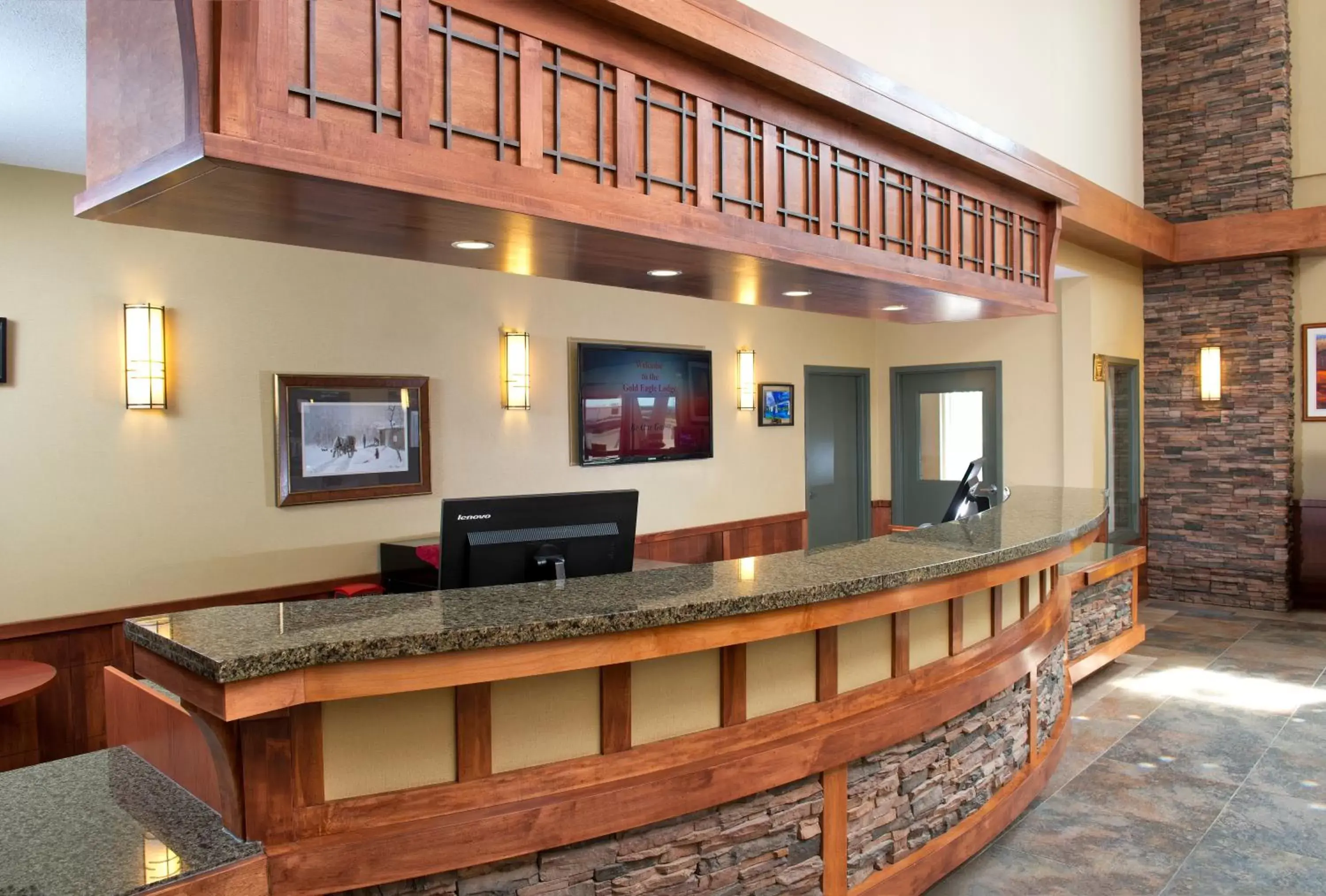 Lobby or reception, Lobby/Reception in Gold Eagle Lodge