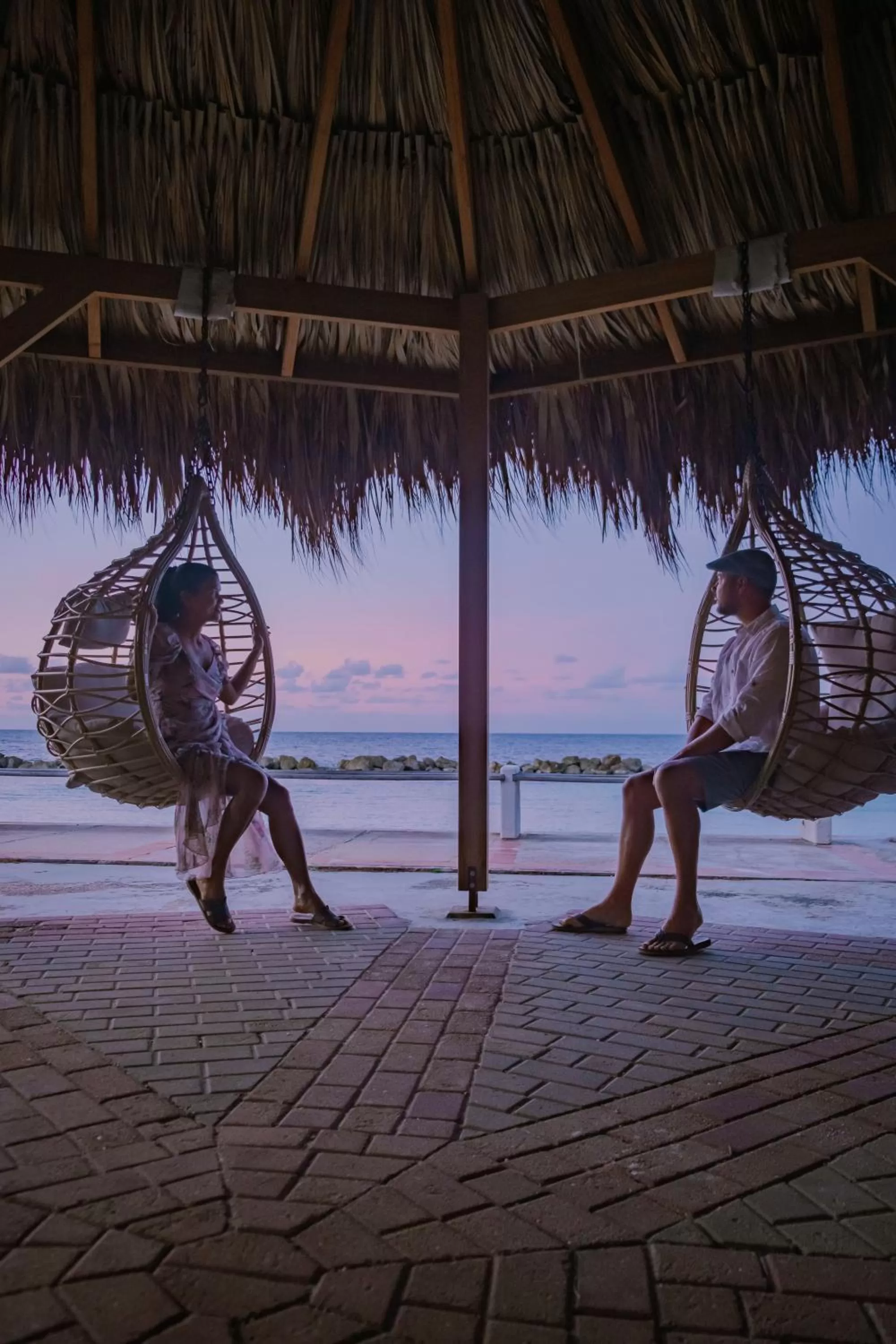 People in Curacao Avila Beach Hotel