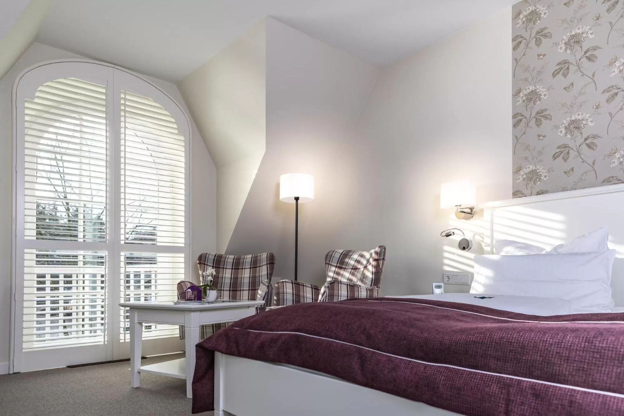 Balcony/Terrace, Bed in Hotel Landhaus Ellerbrock