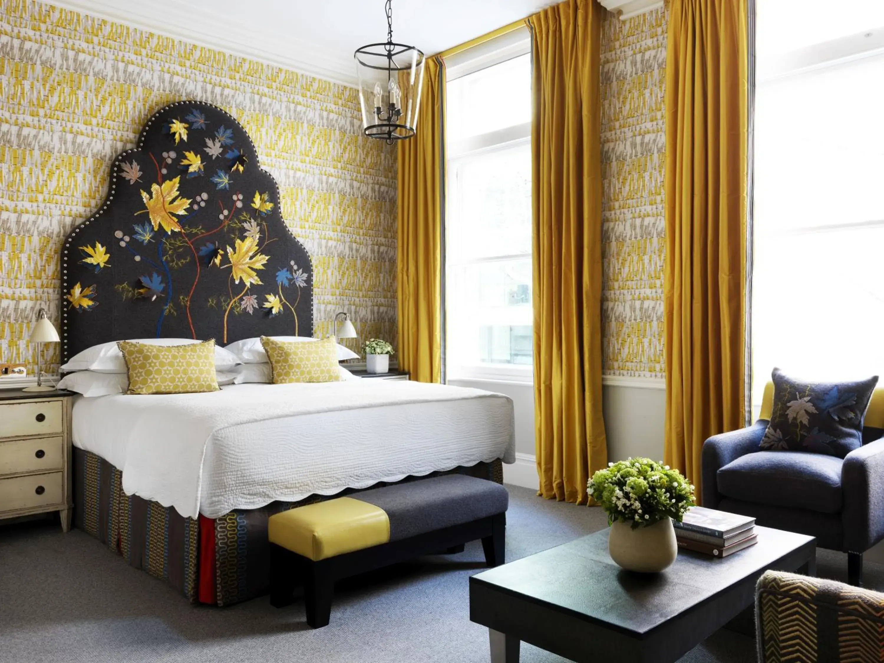 Bed in Covent Garden Hotel, Firmdale Hotels