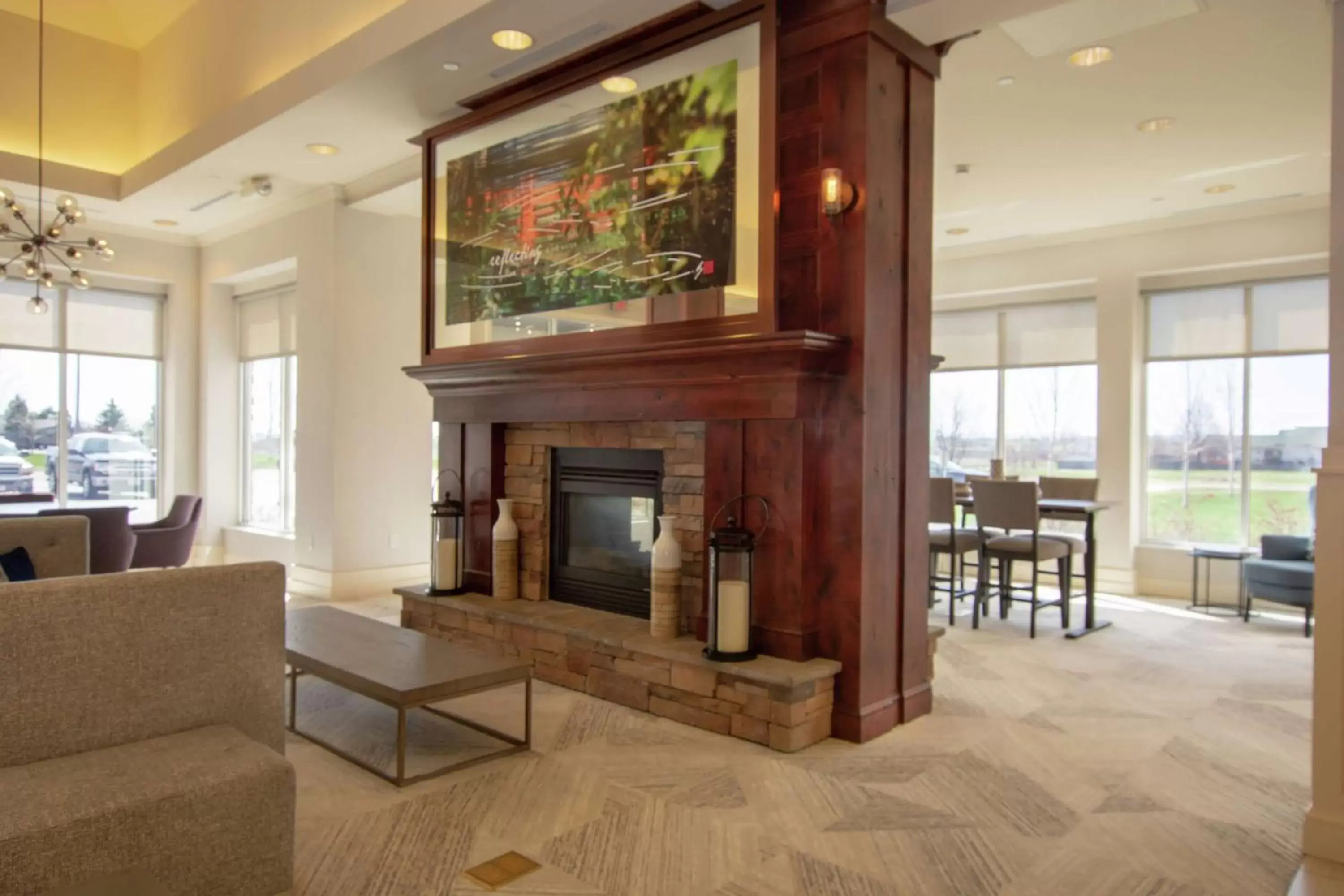 Lobby or reception, Lounge/Bar in Hilton Garden Inn Great Falls