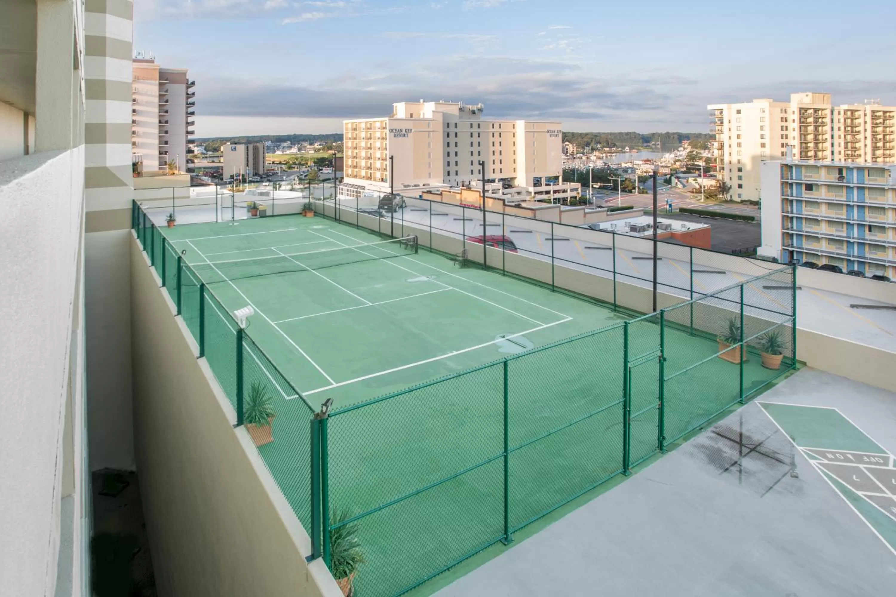 Tennis court in Beach Quarters Resort