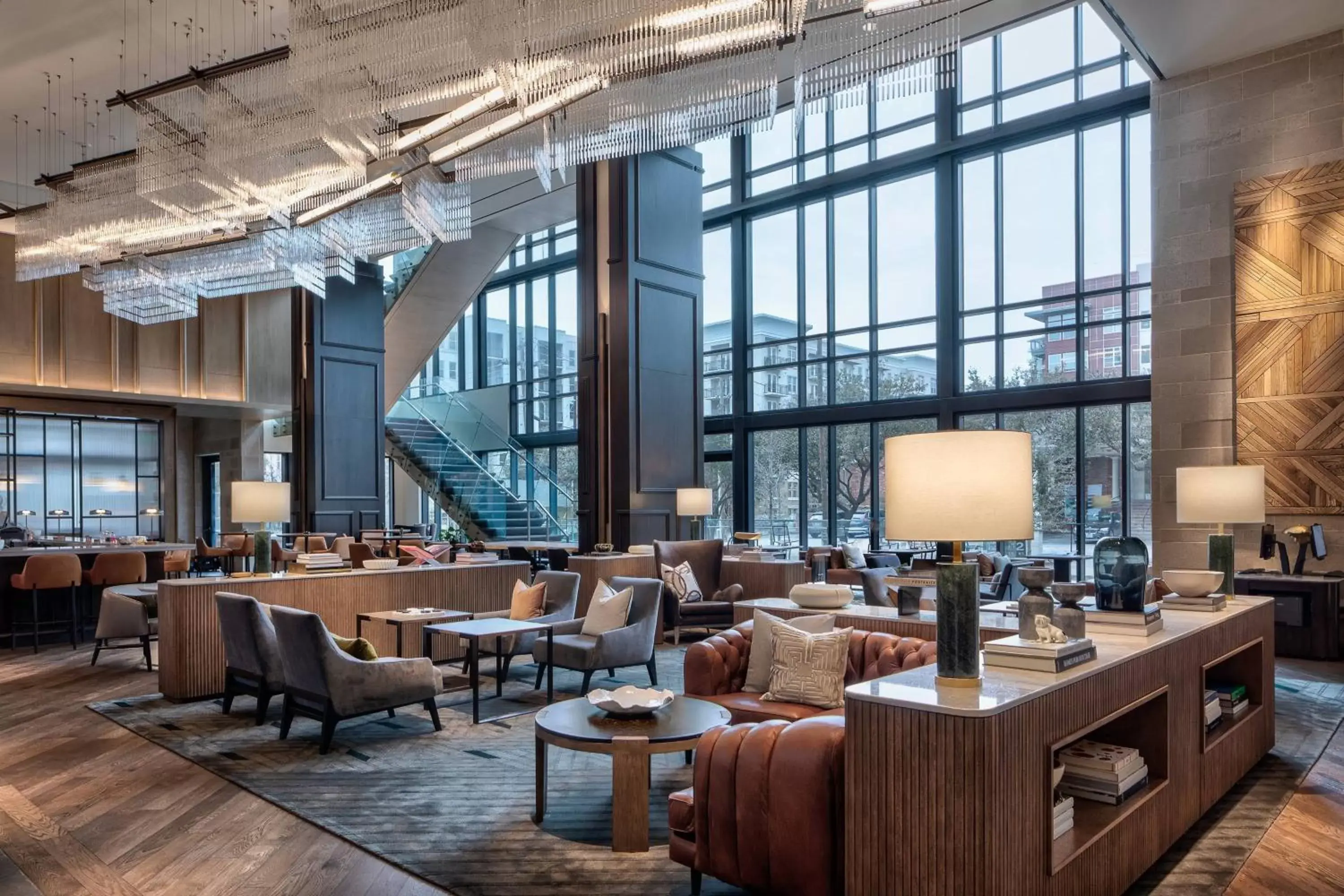 Lobby or reception, Restaurant/Places to Eat in Marriott Dallas Uptown