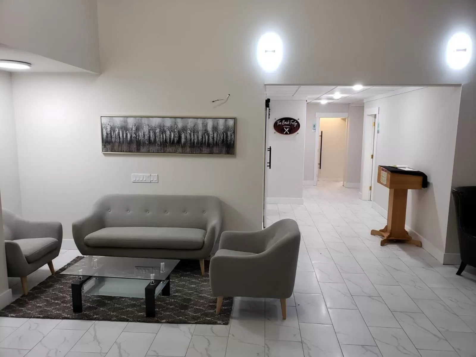 Seating area in Wells Gray Inn