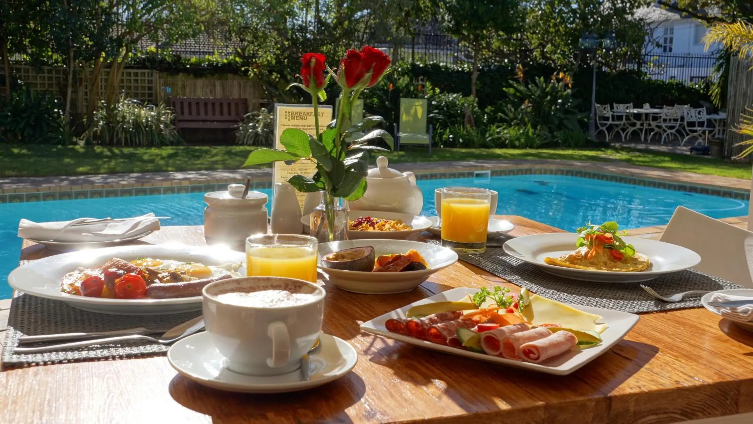 Continental breakfast in Wild Olive Guest House