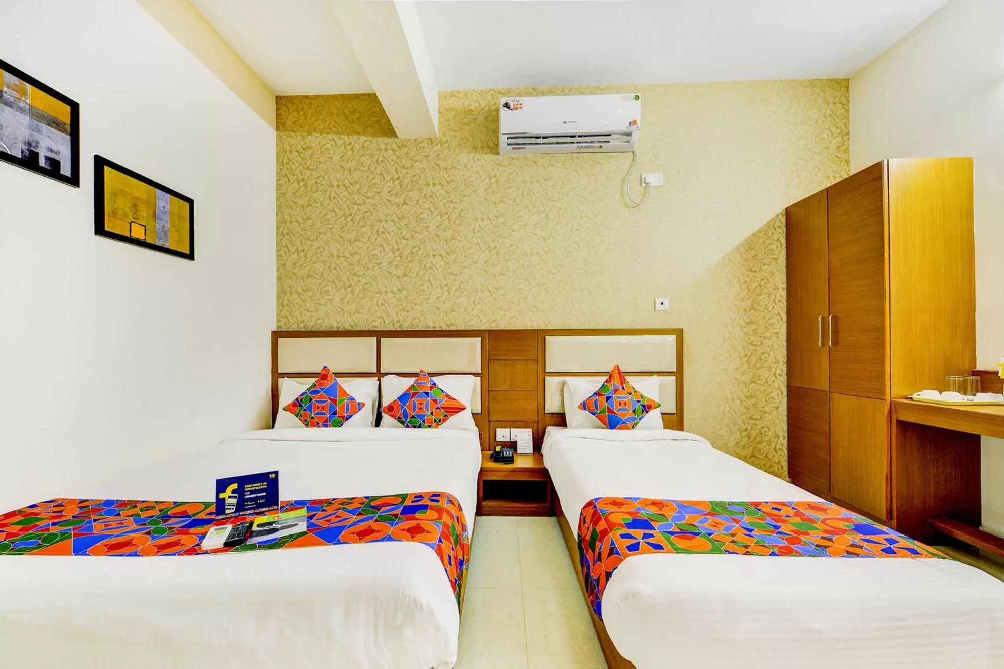 Coffee/tea facilities, Bed in FabHotel Sky Bay Residency - Near Kodambakkam Railway Station