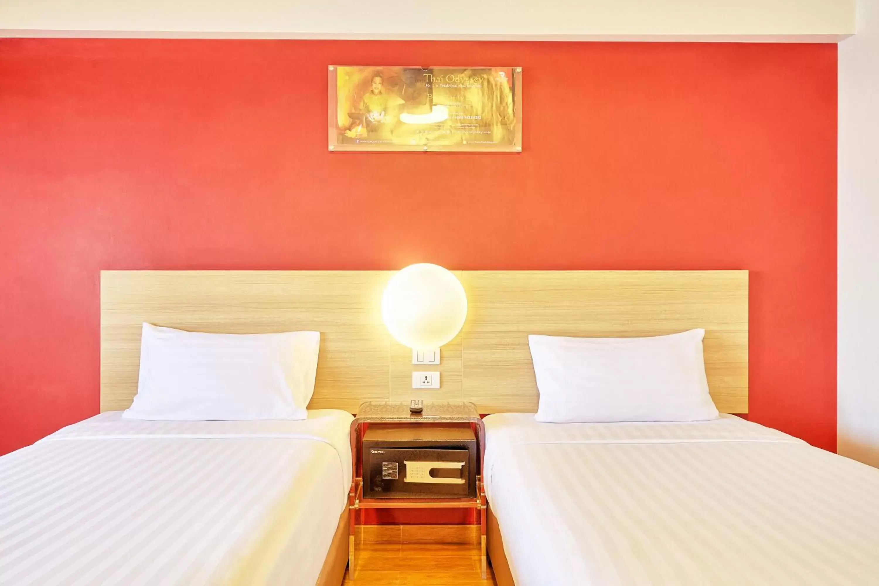 Bedroom, Bed in Red Planet Hat Yai SHA extra plus