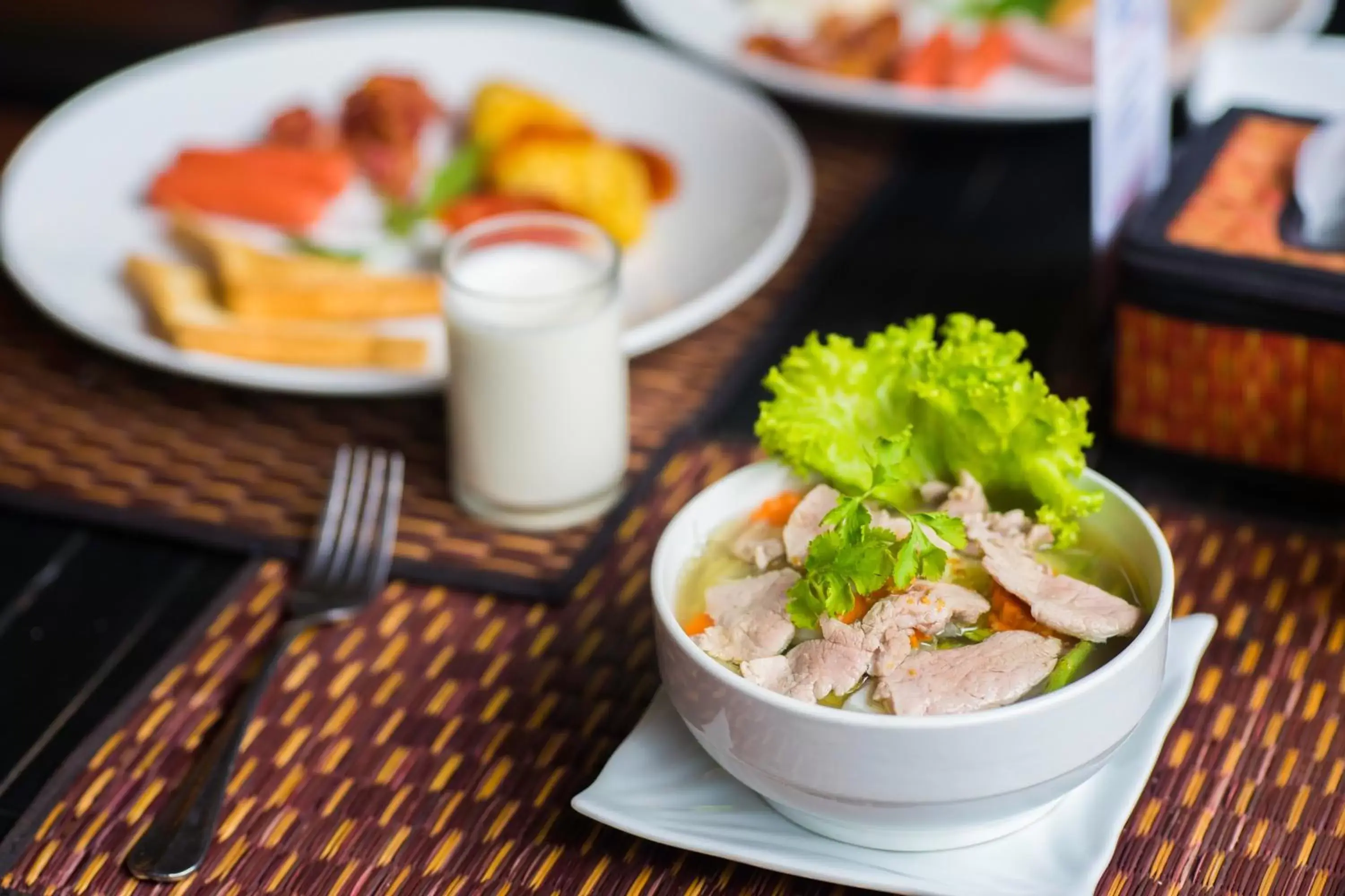 Asian breakfast, Food in Le Jardin d'Angkor Hotel & Resort