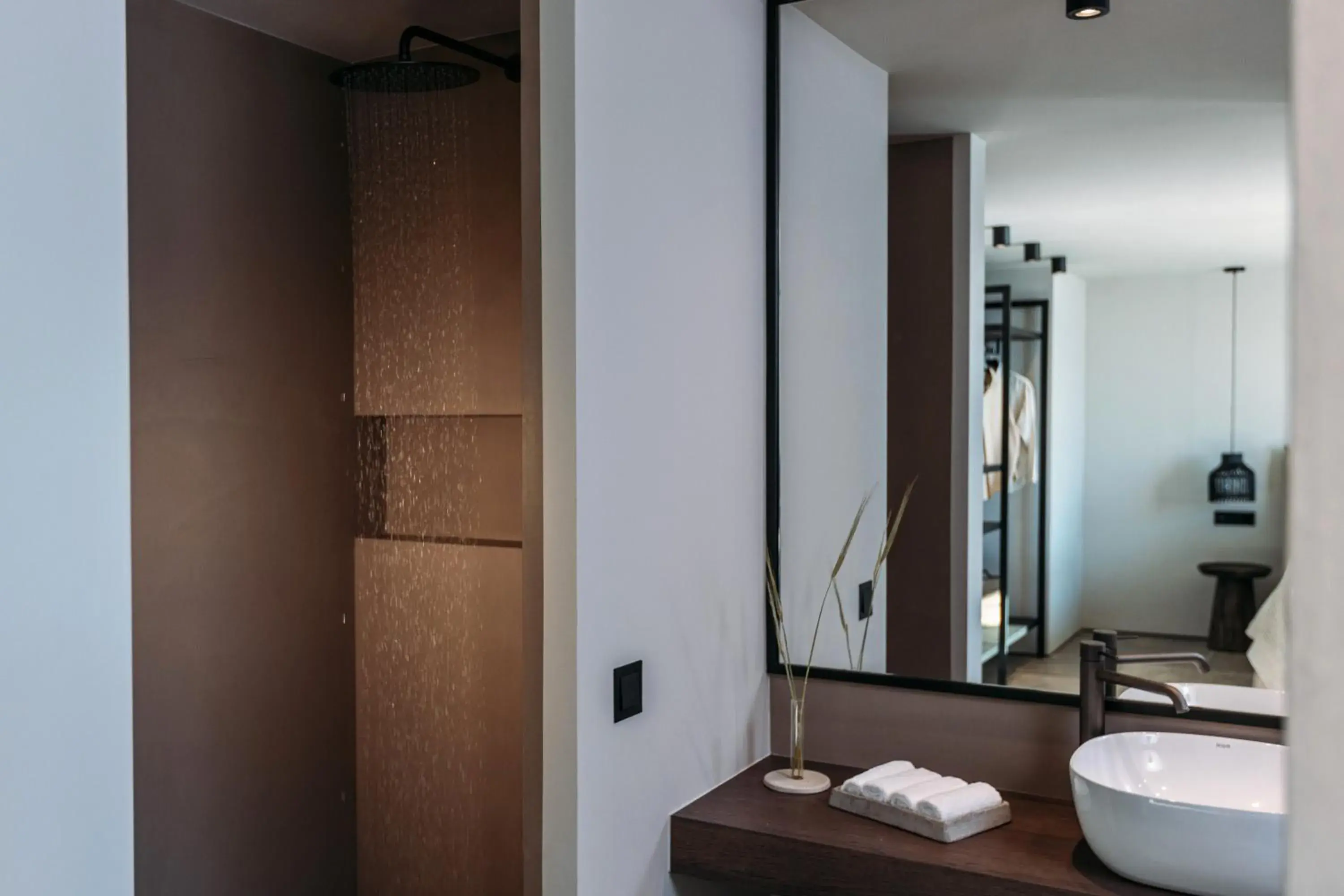 Shower, Bathroom in Minos Palace Hotel & Suites - Adults Only