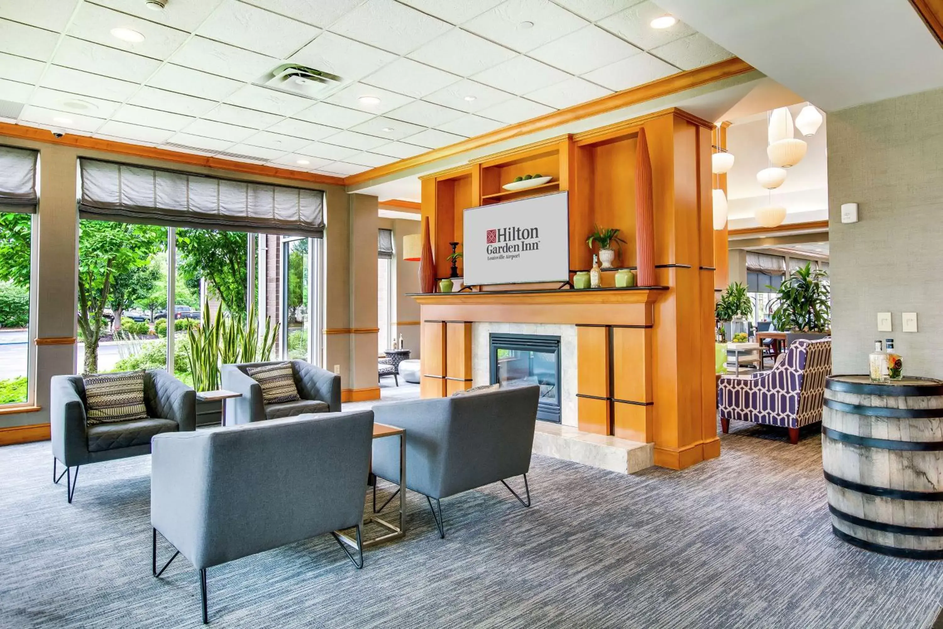 Lobby or reception, Lobby/Reception in Hilton Garden Inn Louisville Airport