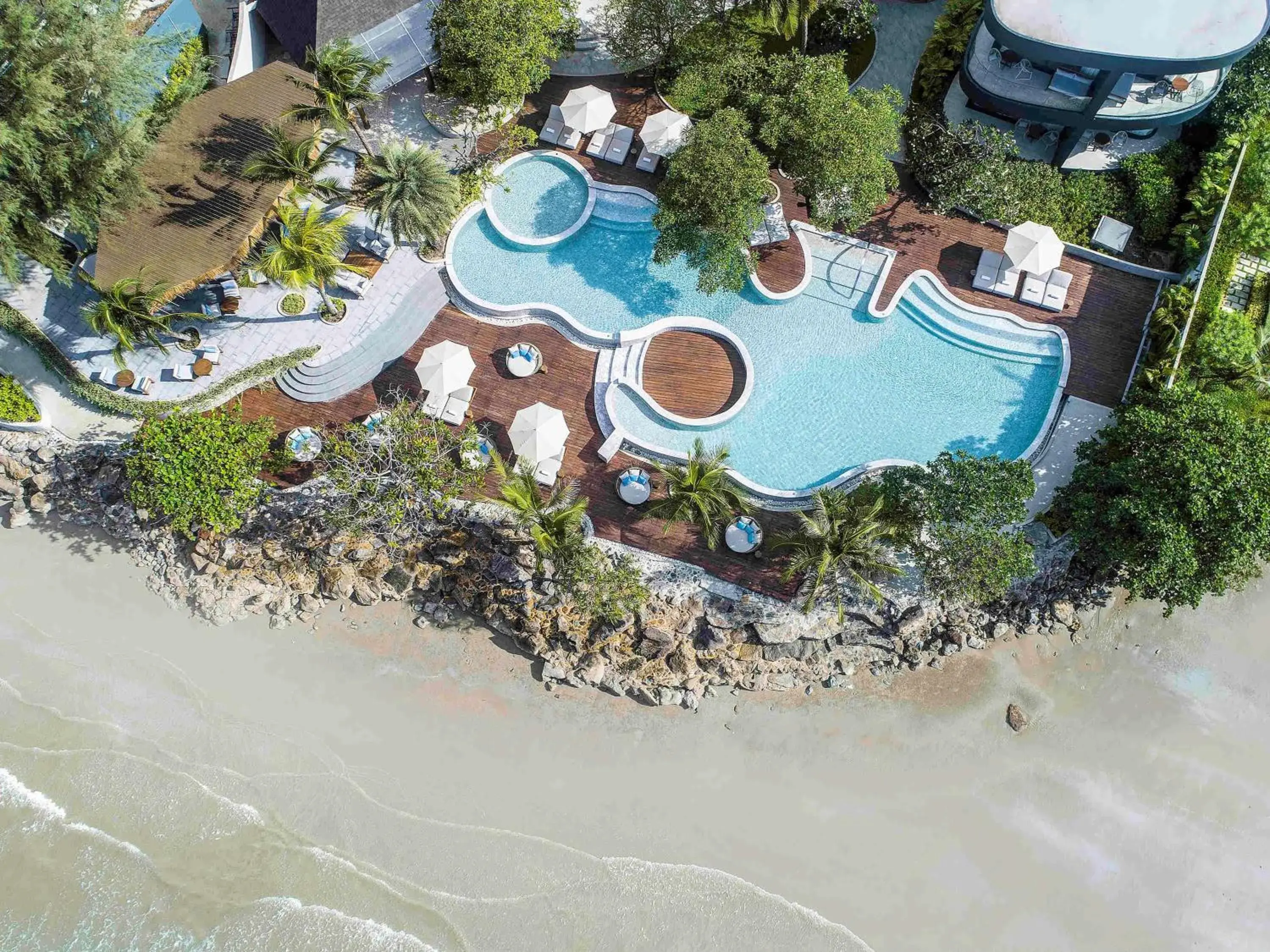 Pool view, Bird's-eye View in Mercure Rayong Lomtalay Villas & Resort