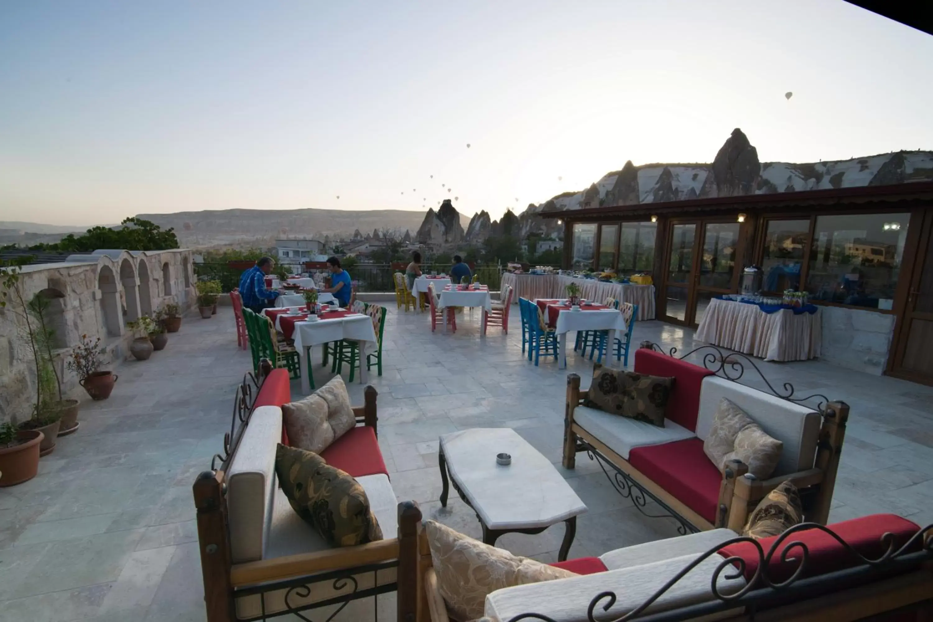 Balcony/Terrace, Restaurant/Places to Eat in Historical Goreme House