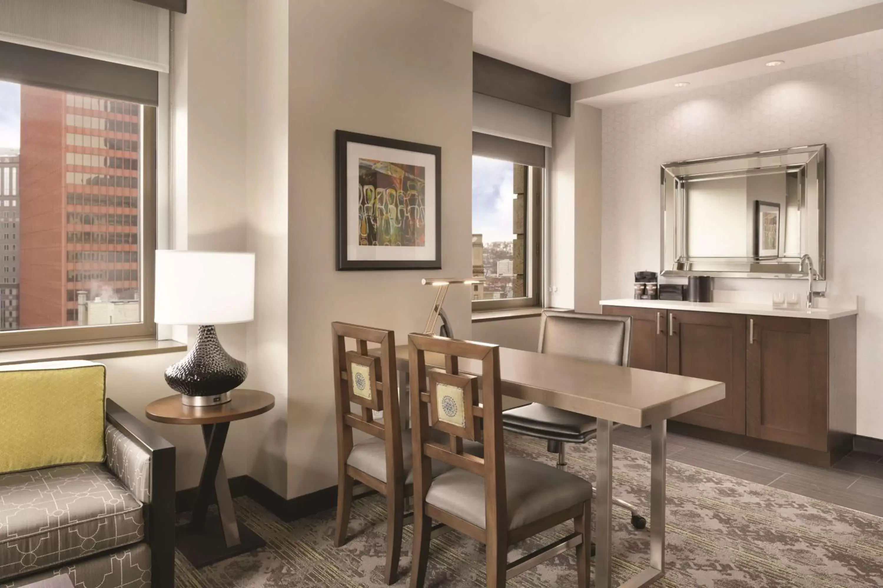 Kitchen or kitchenette, Kitchen/Kitchenette in Embassy Suites Pittsburgh-Downtown