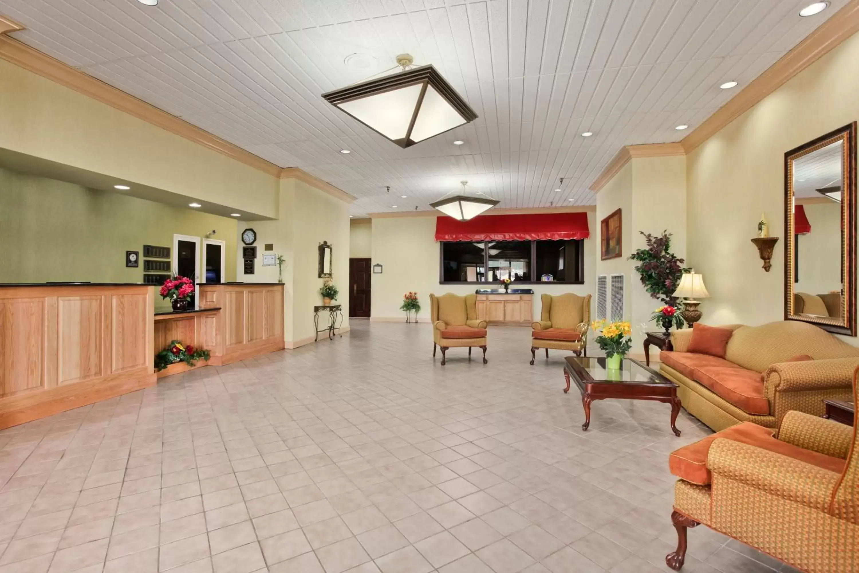 Lobby or reception in Ramada by Wyndham Wytheville Lobby or reception in Ramada by Wyndham Wytheville